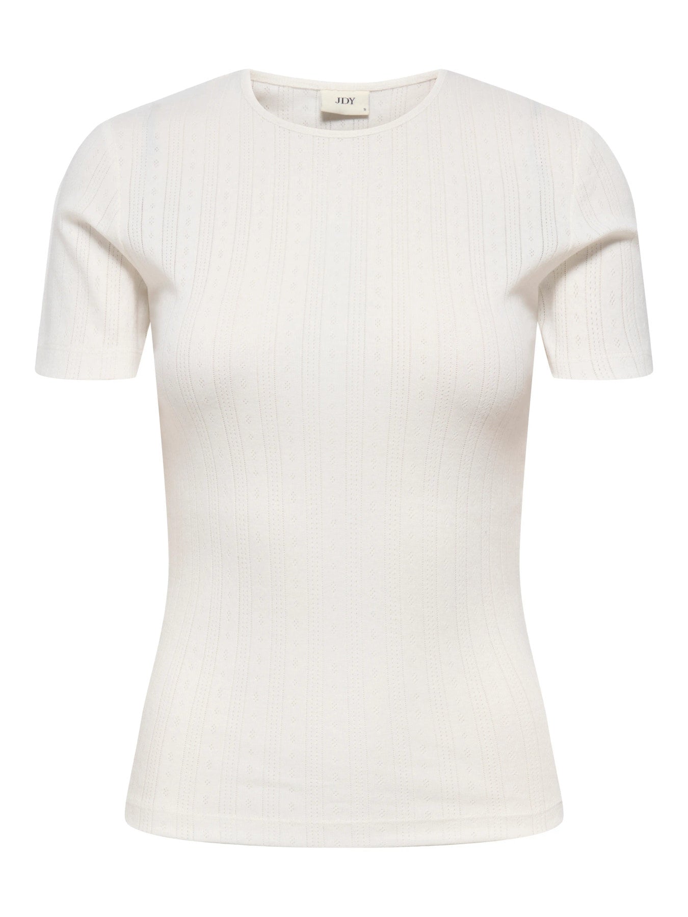 JDY SALSA MIA LIFE S/S O NECK TOP JR NOOS HVID