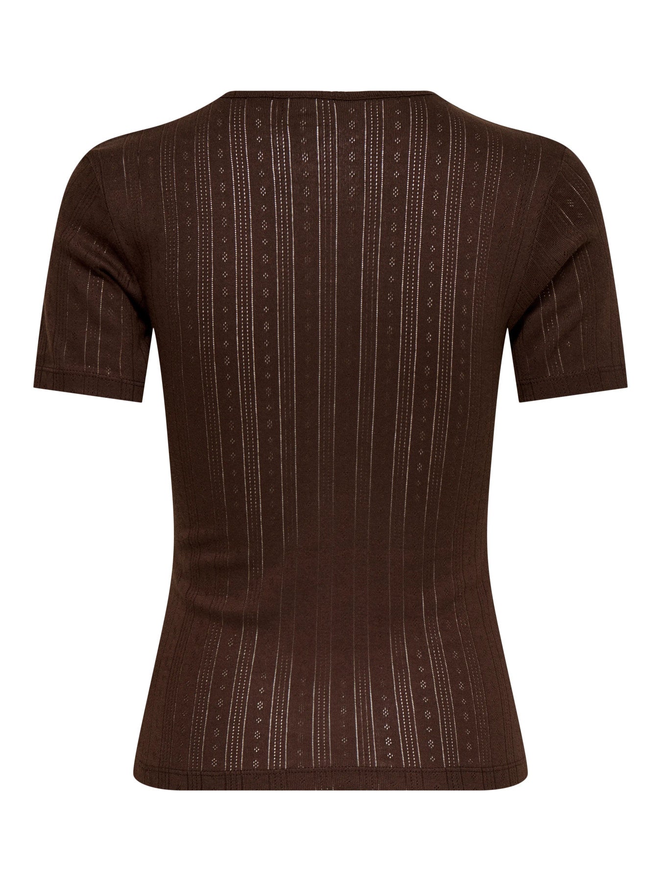 JDY SALSA MIA LIFE S/S O NECK TOP JR NOOS BRUN
