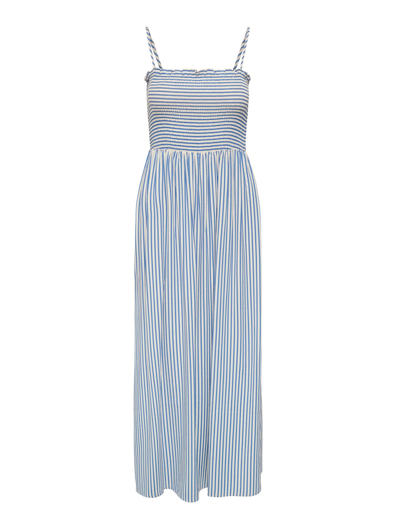 ONLY BARI STRAP SMOCK DRESS MOCH WVN BLÅ