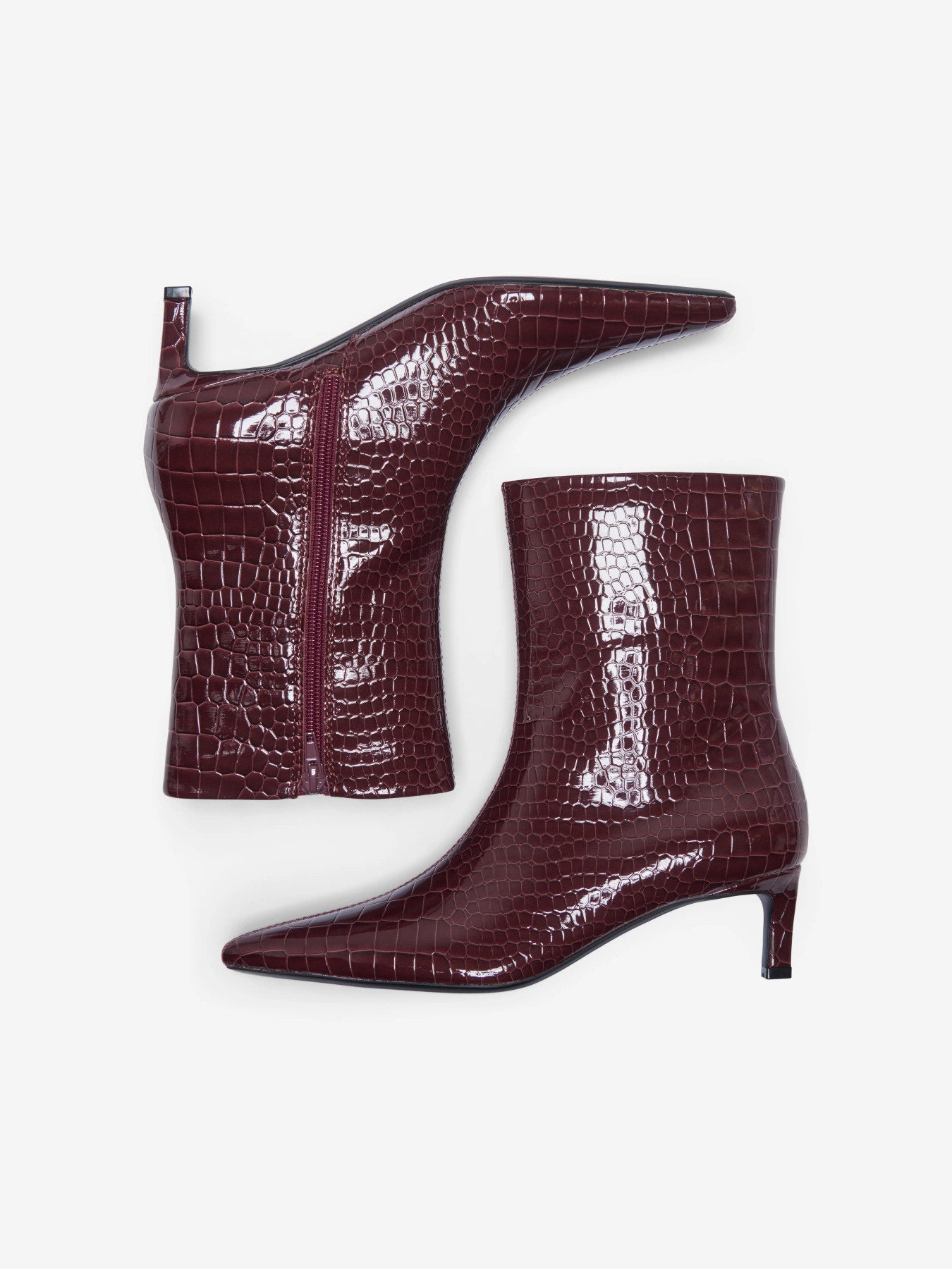 ONLY BRIXTON-2 SHORT BOOT Fig PATENT CROC