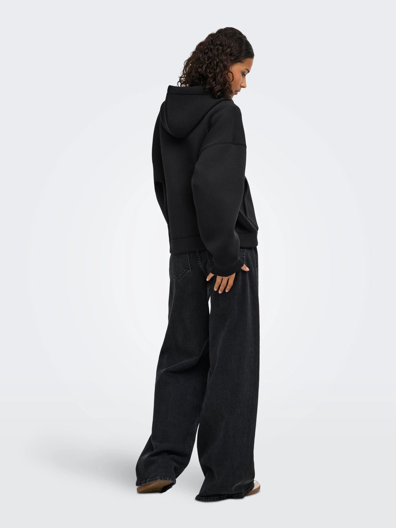 JDY SABRINA L/S SCUBA ZIP HOODIE JRS NOOS