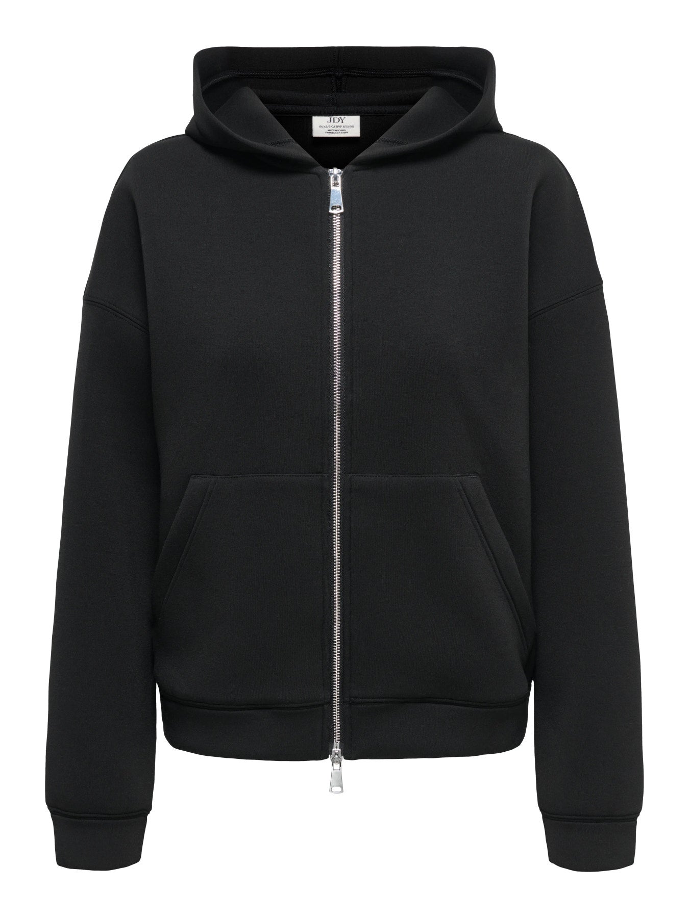 JDY SABRINA L/S SCUBA ZIP HOODIE JRS NOOS