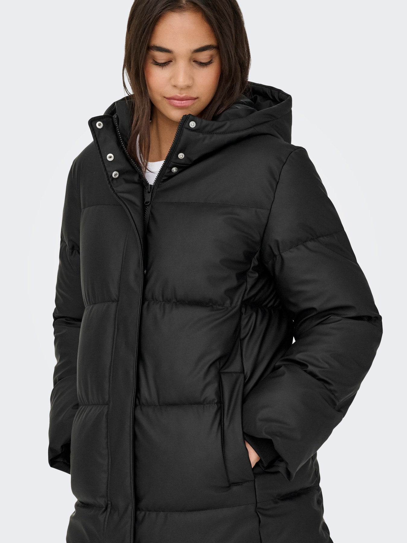 JDY KAMMA WATER REP PUFFER OTW SIJ Black