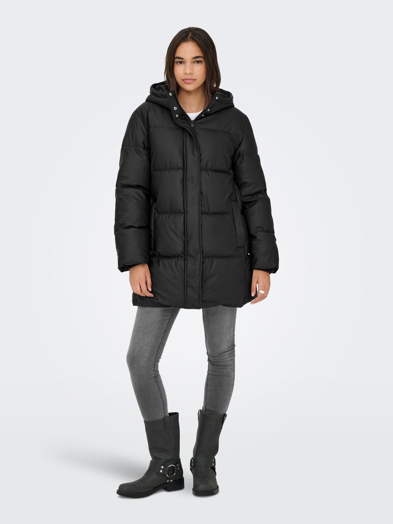 JDY KAMMA WATER REP PUFFER OTW SIJ Black