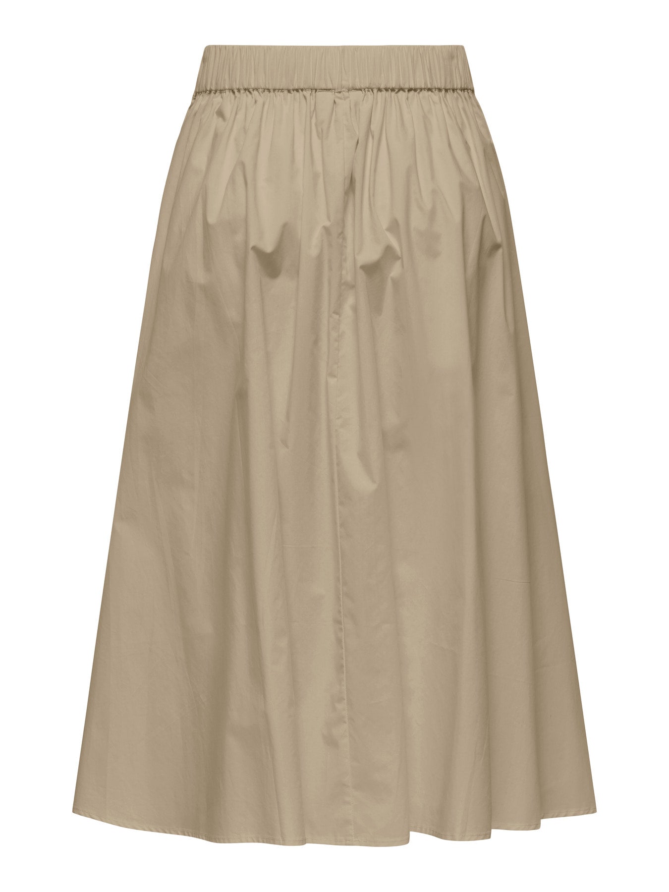 ONLY MAILA LONG PLEAT SKIRT WVN SAFARI
