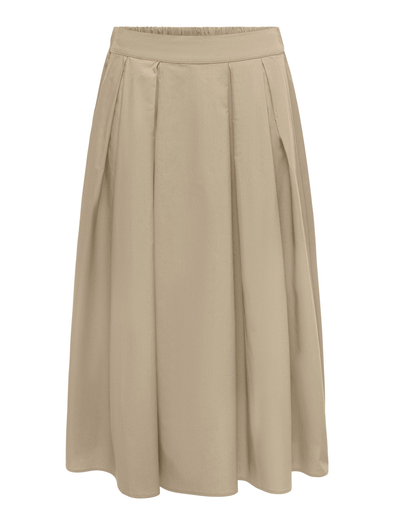 ONLY MAILA LONG PLEAT SKIRT WVN SAFARI