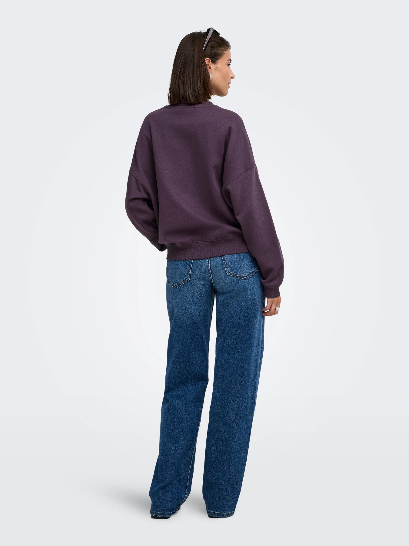 JDY MESA LIFE L/S O-NK EMB SWEAT JRS NOOS Plum Perfect LAVENDER GRAY+BIRCH AESTH TED+EMB