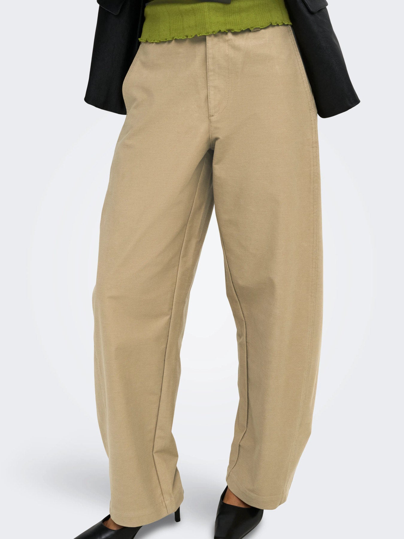 ONLY CLAIR MW BARREL PANT PNT NOOS CORNSTALK "32"