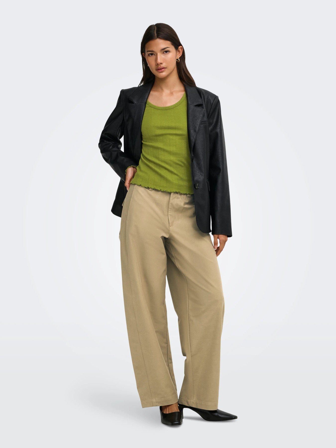 ONLY CLAIR MW BARREL PANT PNT NOOS CORNSTALK "32"