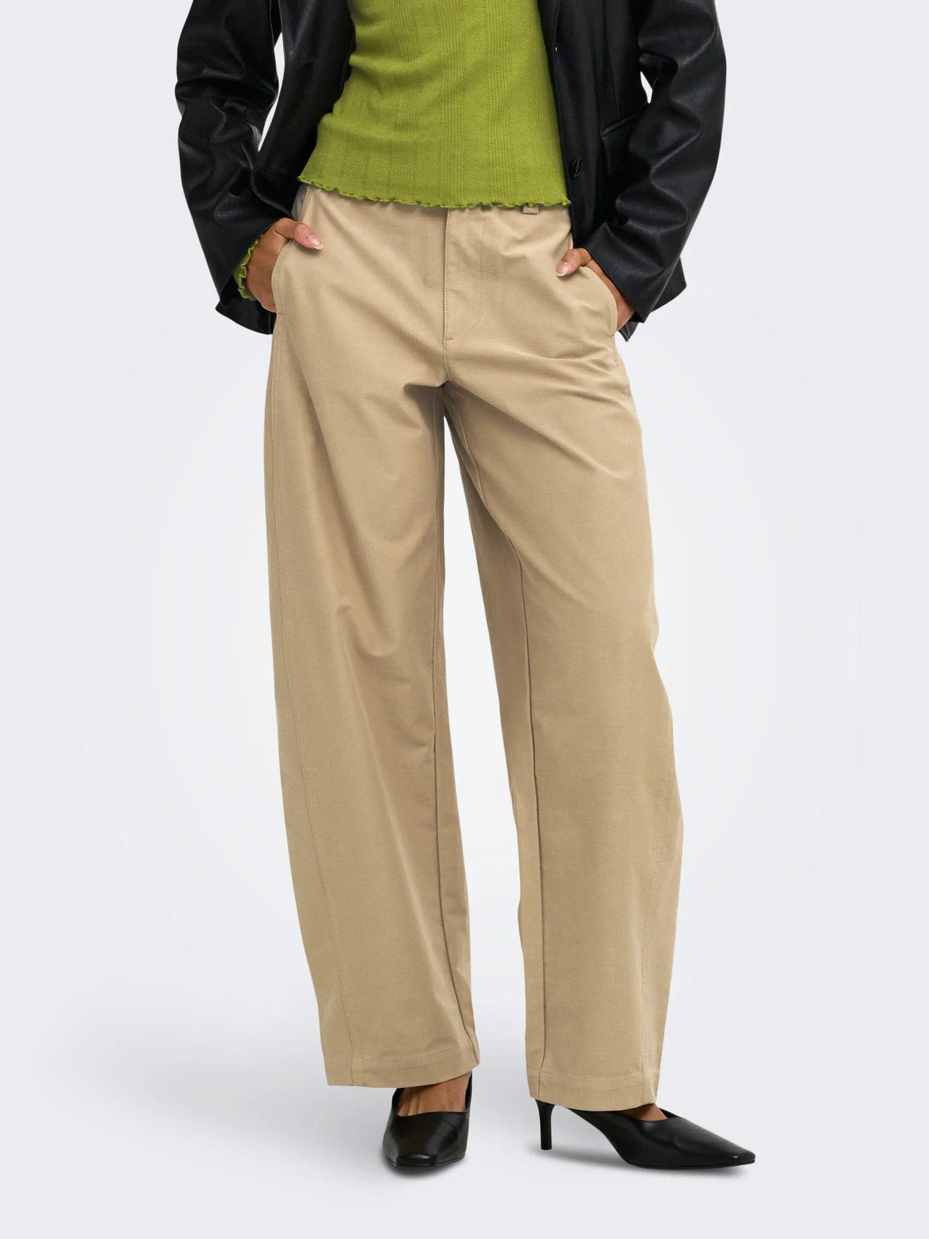 ONLY CLAIR MW BARREL PANT PNT NOOS CORNSTALK "32"