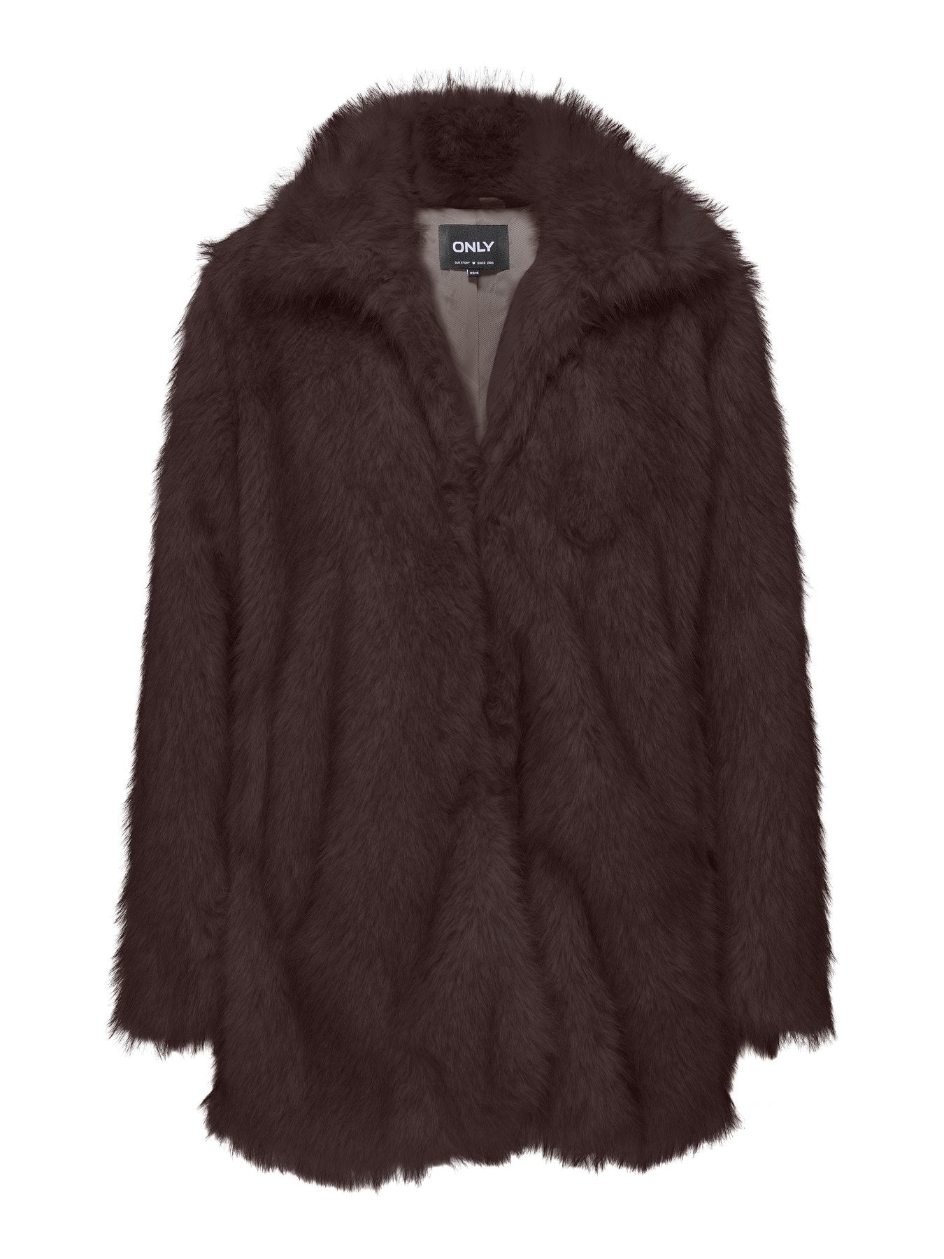 ONLY DAWN FUR COAT CC OTW Chocolate Torte