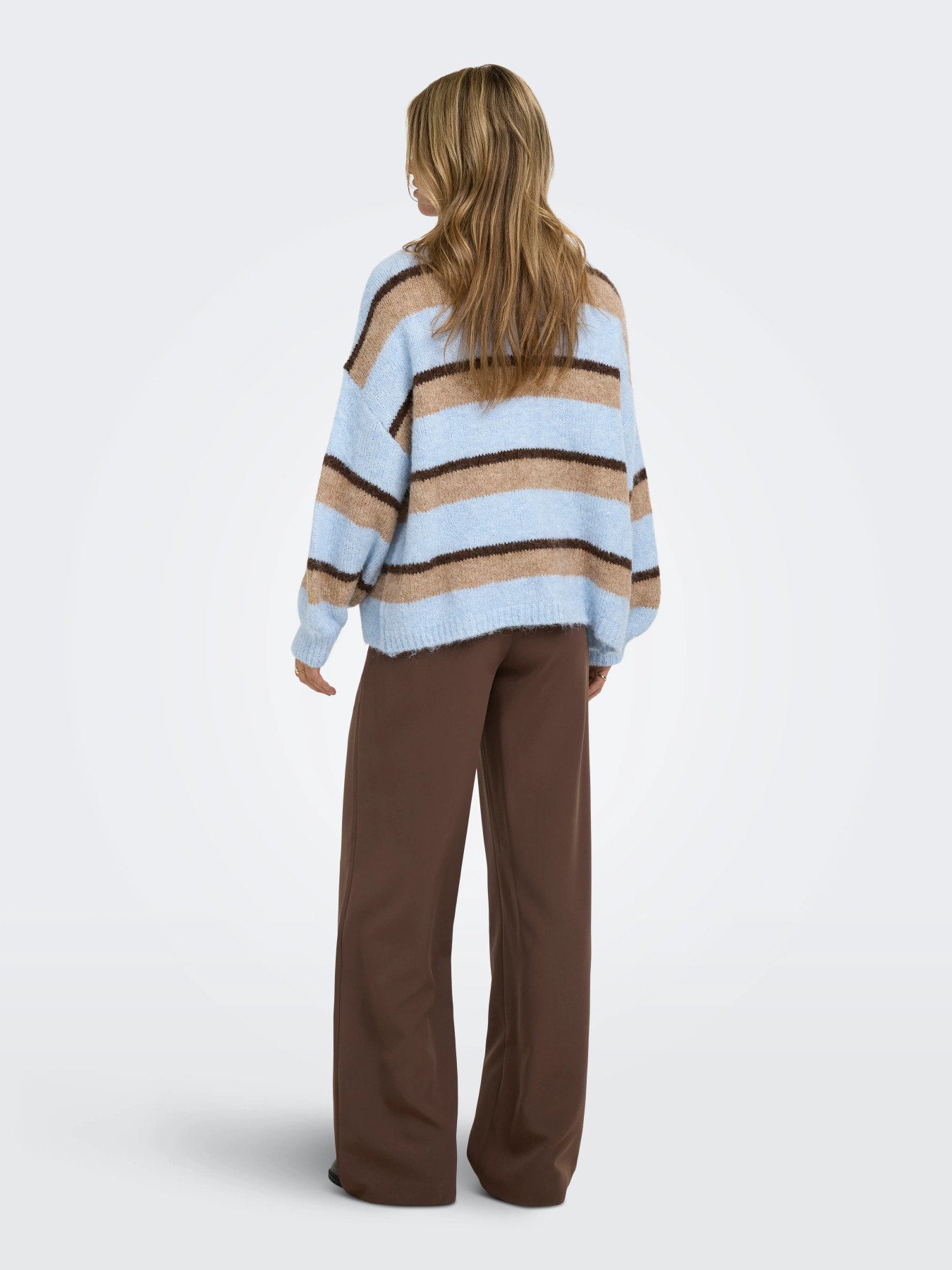 ONLY LINDA-BERRY HW STR PANT CC TLR Chocolate Martini