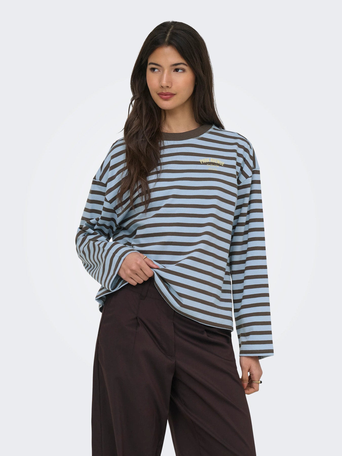 ONLY FREJA L/S STRIPE TOP CC JRS