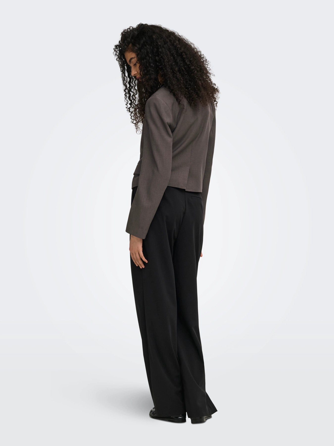 ONLY LINDA L/S ASYM BLAZER TLR Chocolate Torte MELANGE