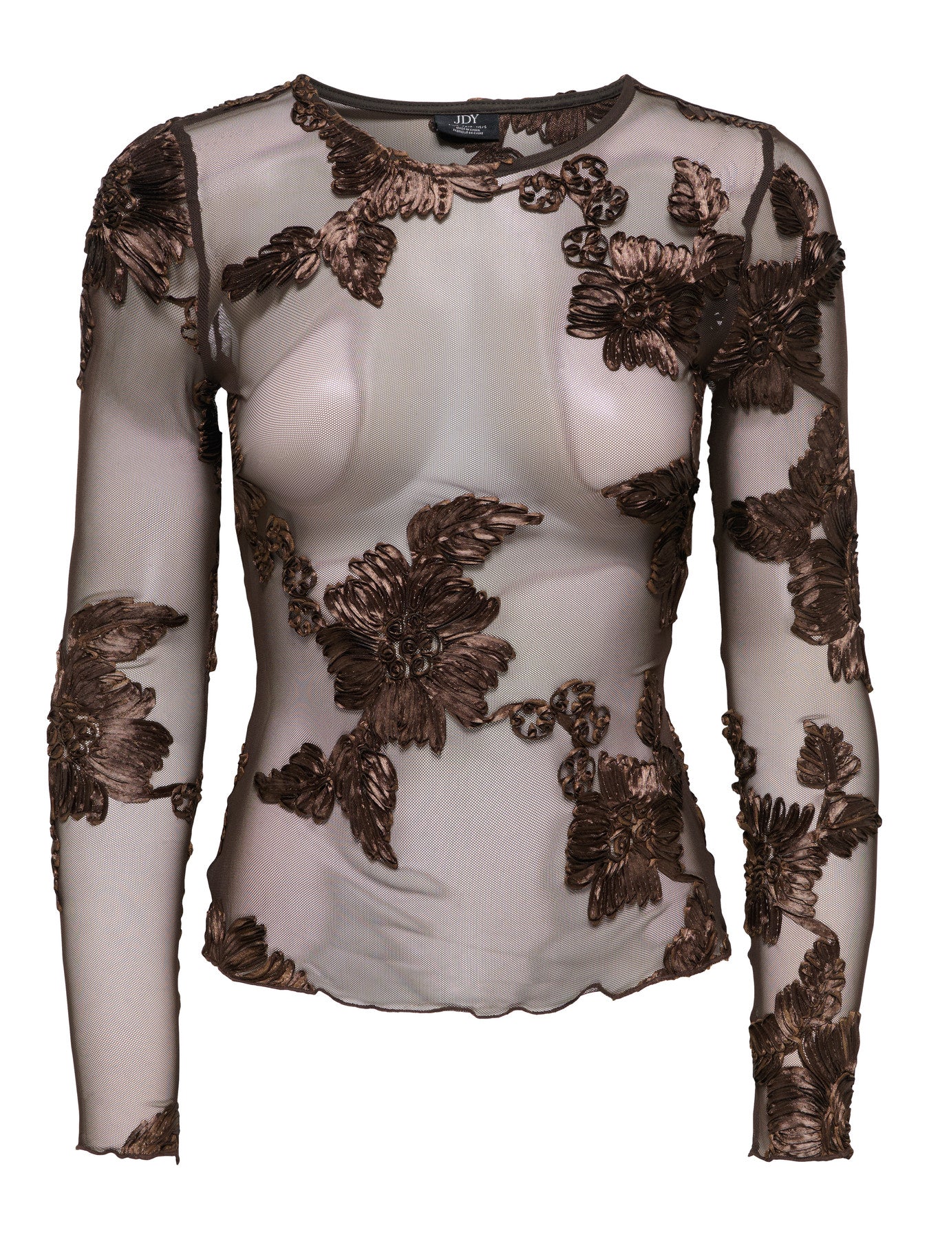 JDY CASABLANCA L/S TOP JRS DIA Coffee Bean