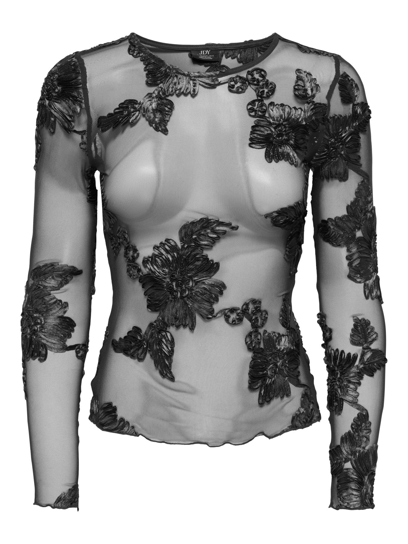 JDY CASABLANCA L/S TOP JRS DIA Black
