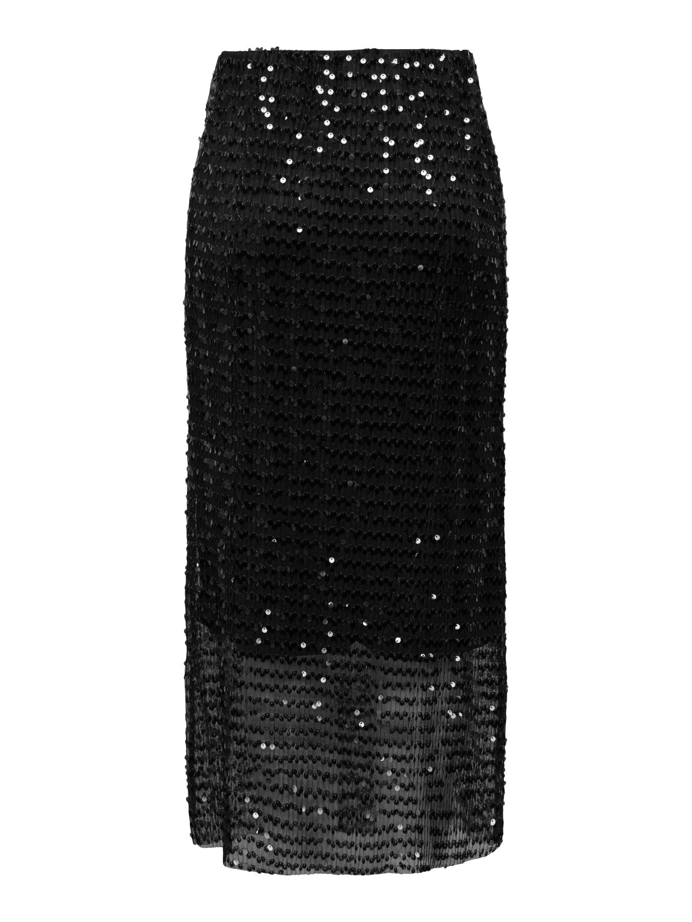 JDY KALA LIFE LONG SEQUINS SKIRT JRS Black