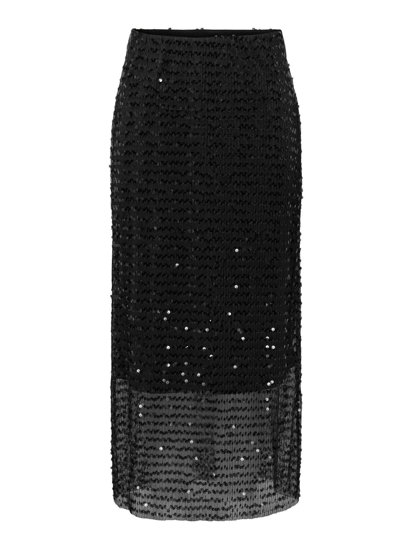JDY KALA LIFE LONG SEQUINS SKIRT JRS Black