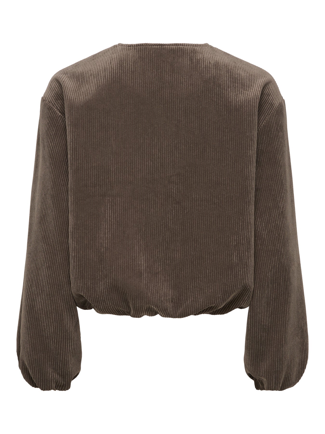 JDY ALBA CORD BALLOON JACKET OTW Chocolate Brown METAL SILVER