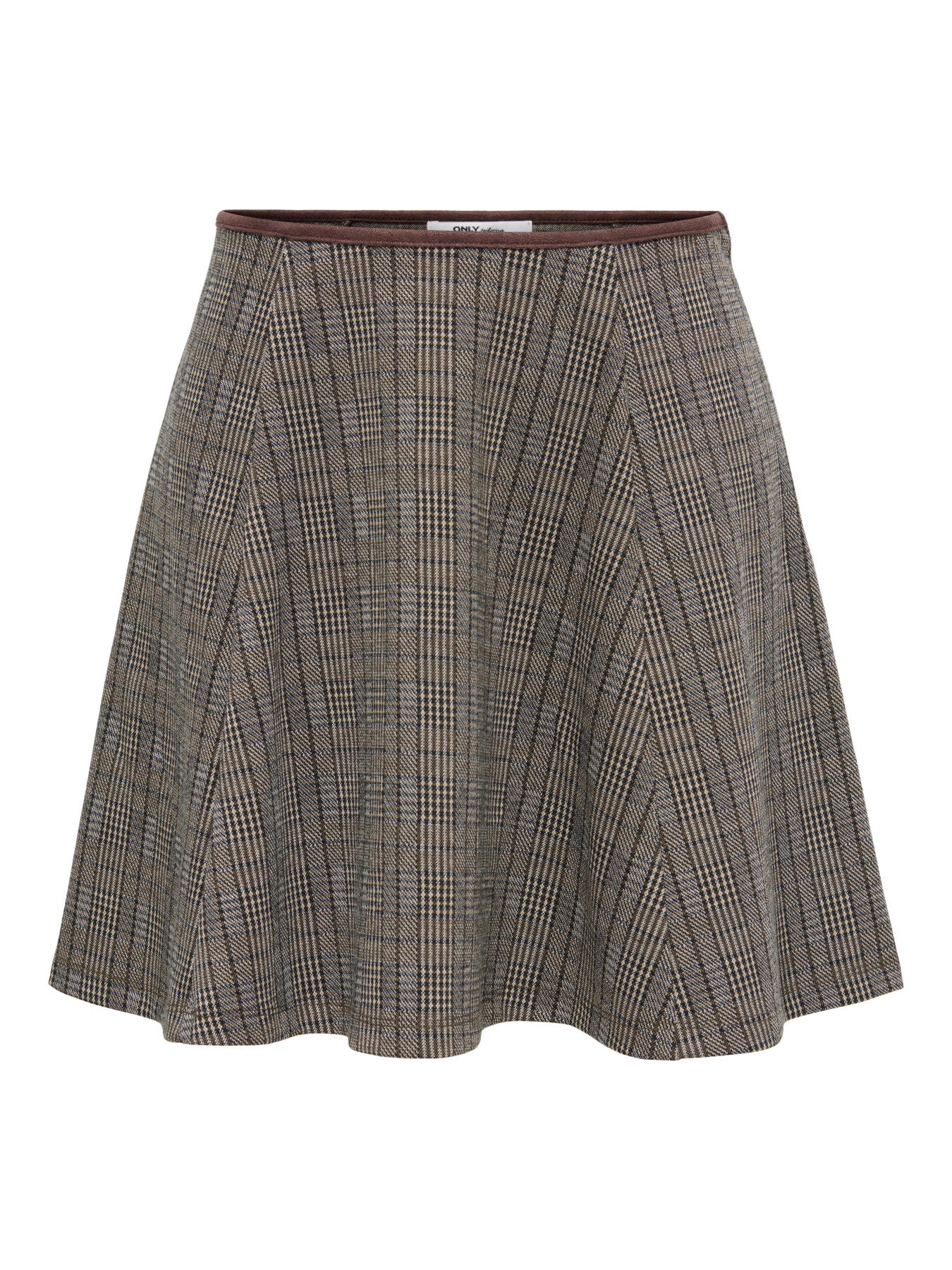 ONLY FENTY MW FLOWY CHECK SKIRT T