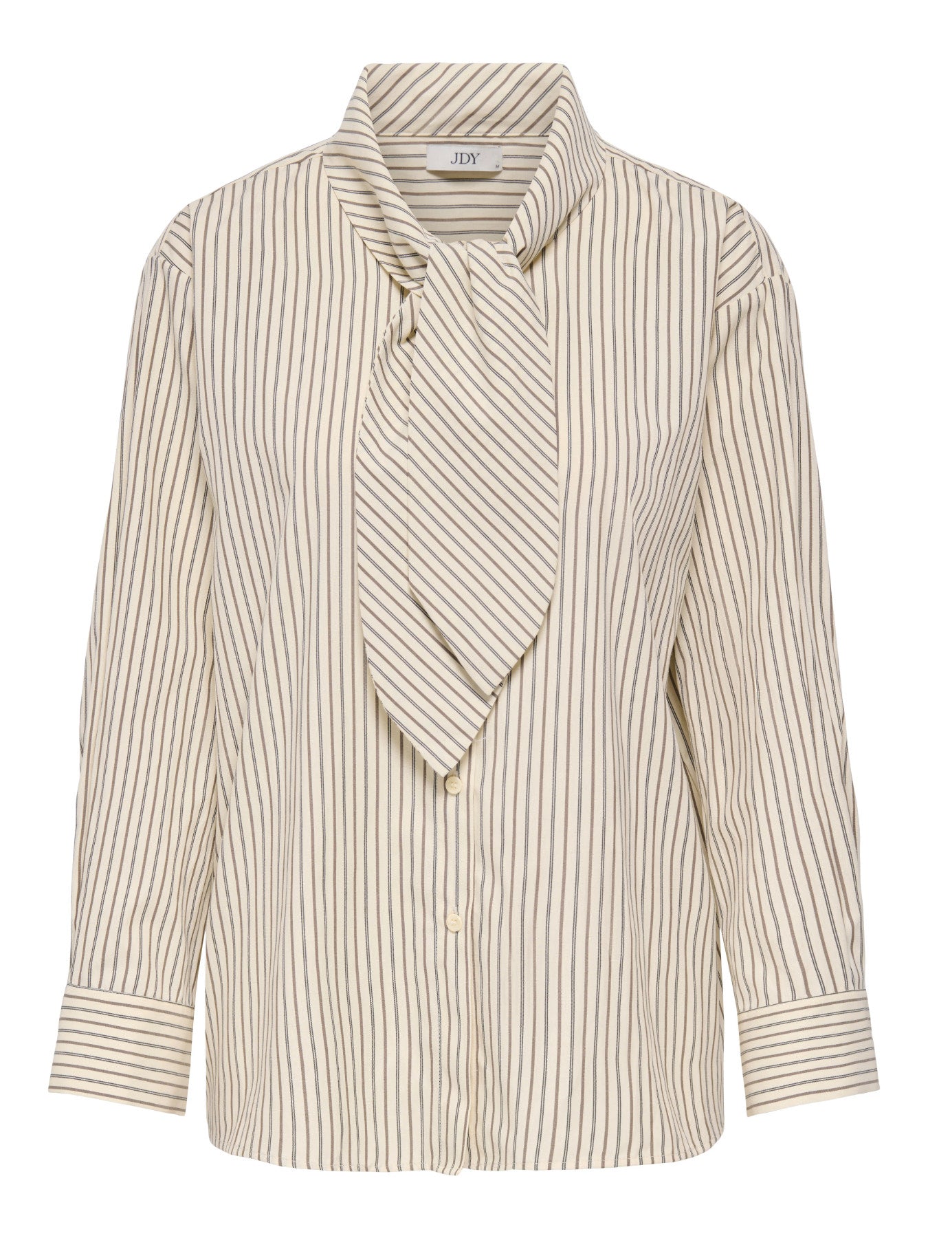 JDY VILDA L/S SCARF SHIRT WVN NOOS BROWN AND BLACK