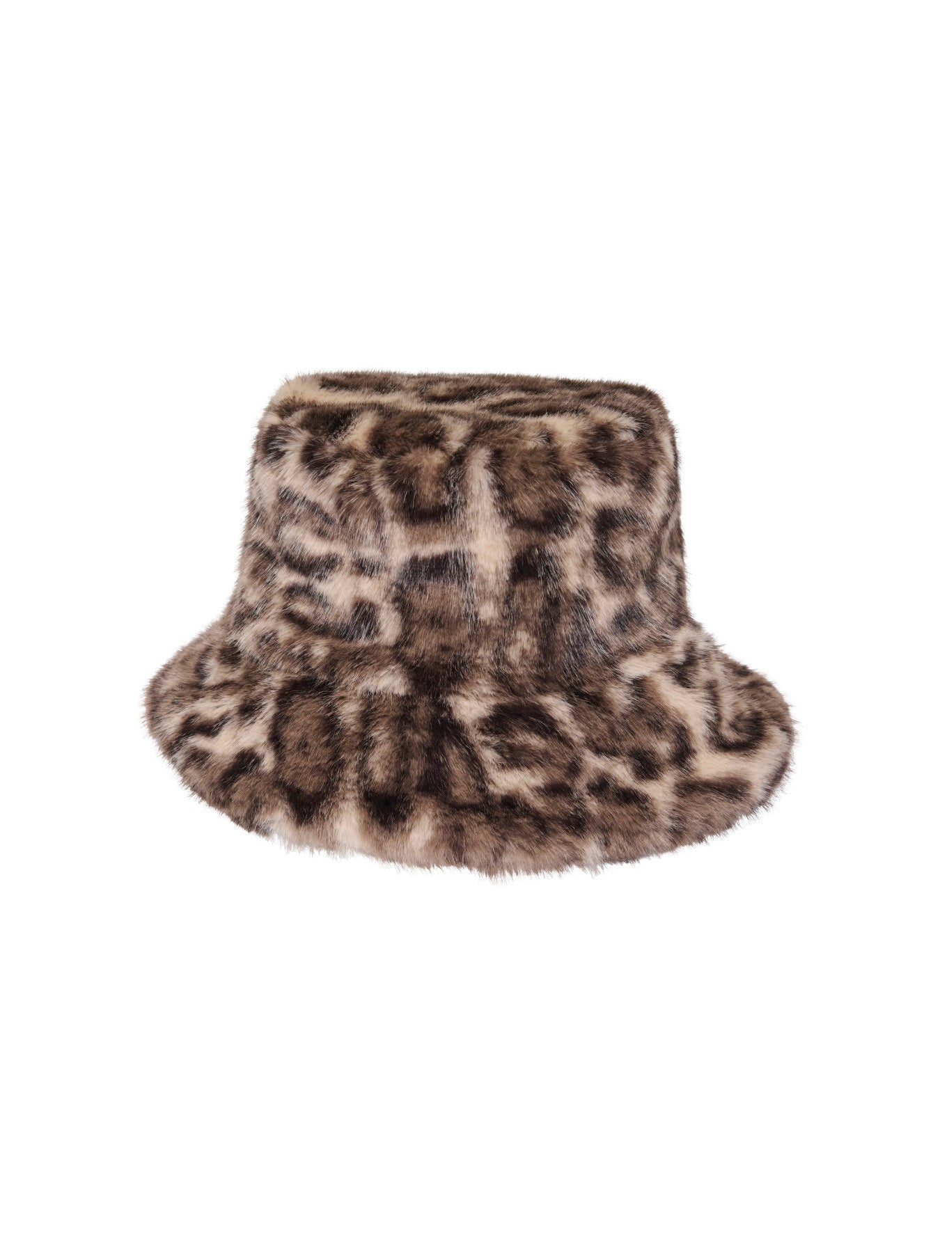 JDY BAKU FAUX FUR HAT OTW HAB Walnut LEOPARD