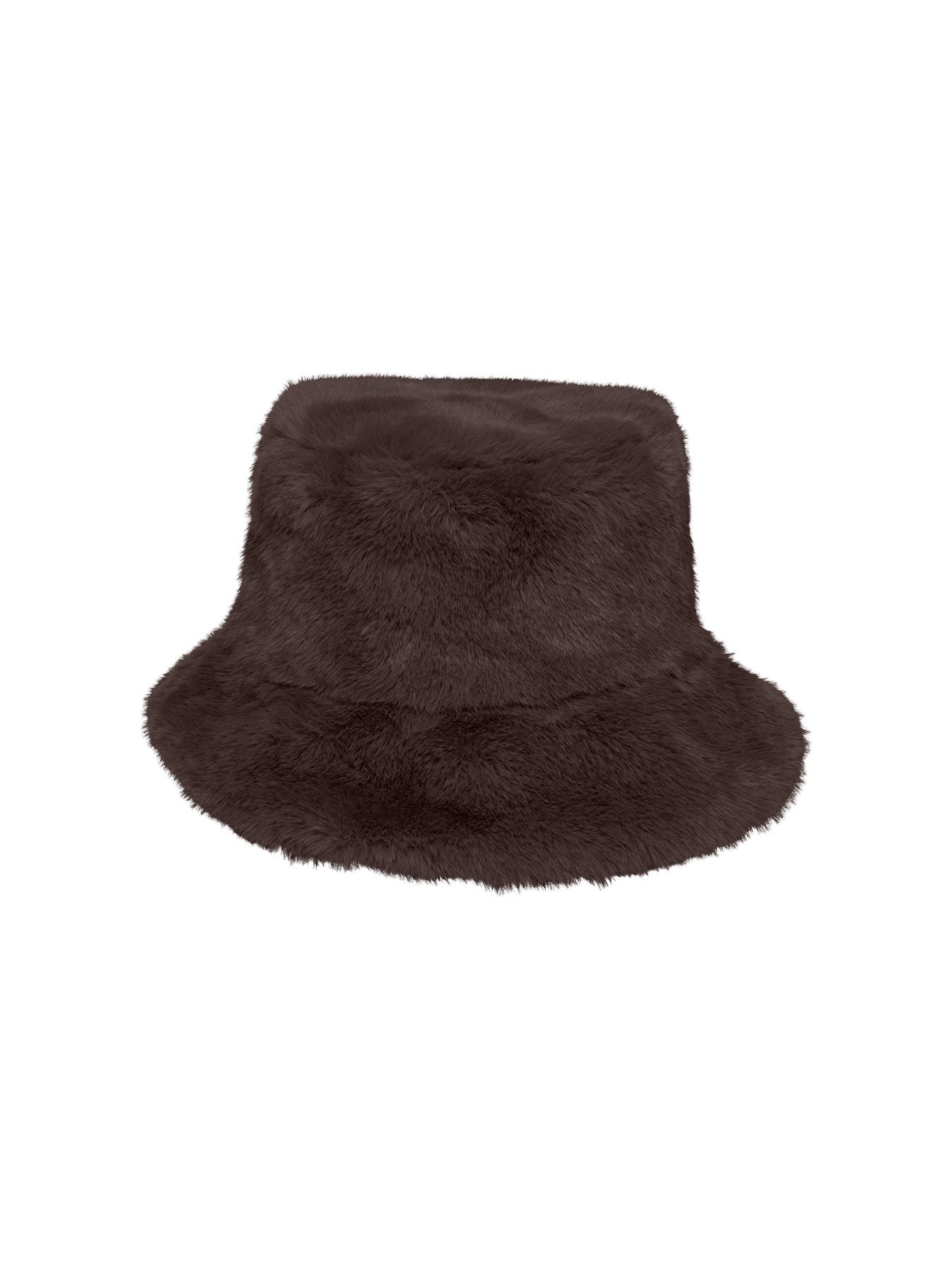 JDY BAKU FAUX FUR HAT OTW HAB Walnut Chocolate Torte