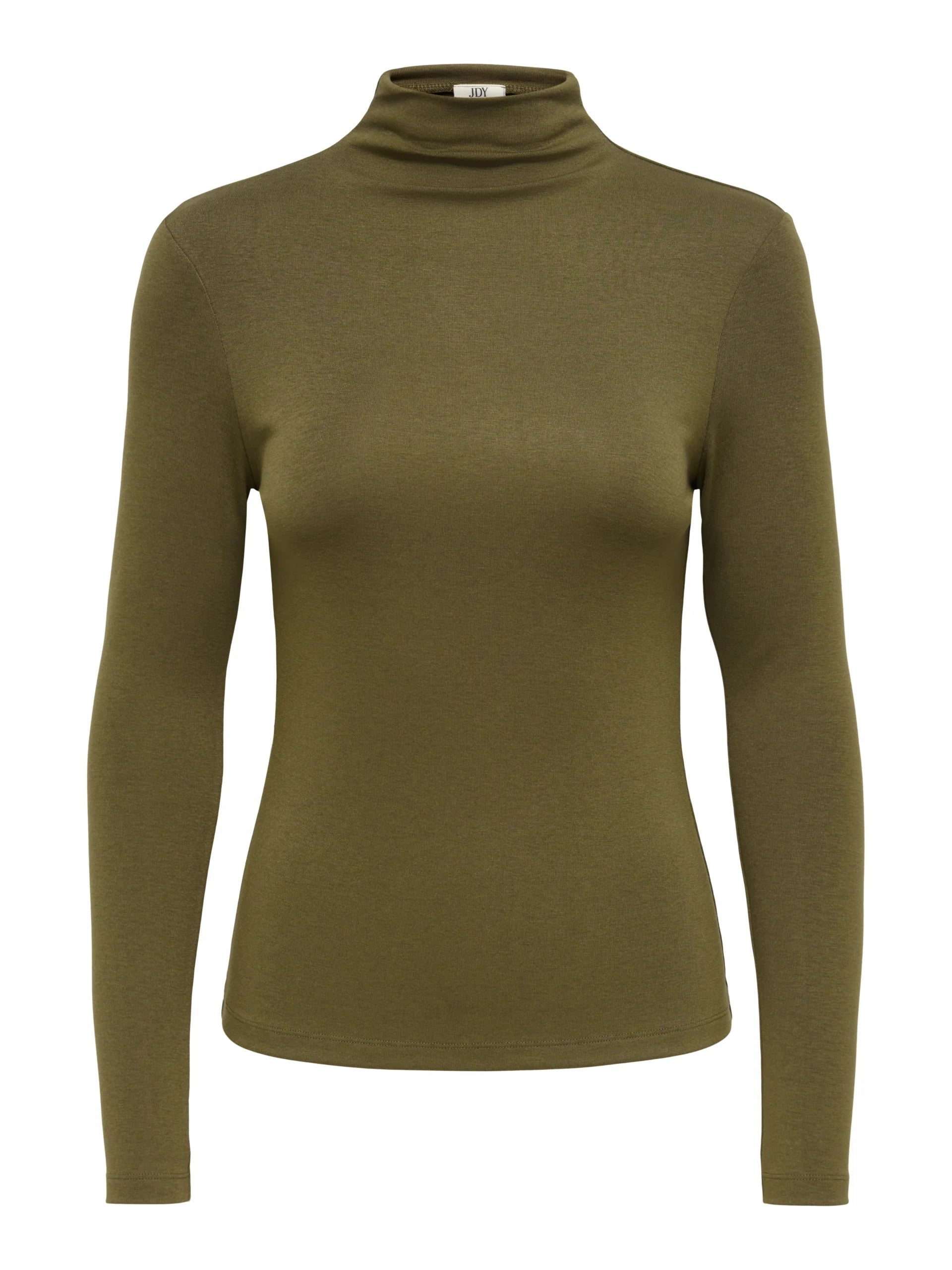 JDY TALLIS L/S THUNNEL NECK TOP JRS DIA Dark Olive