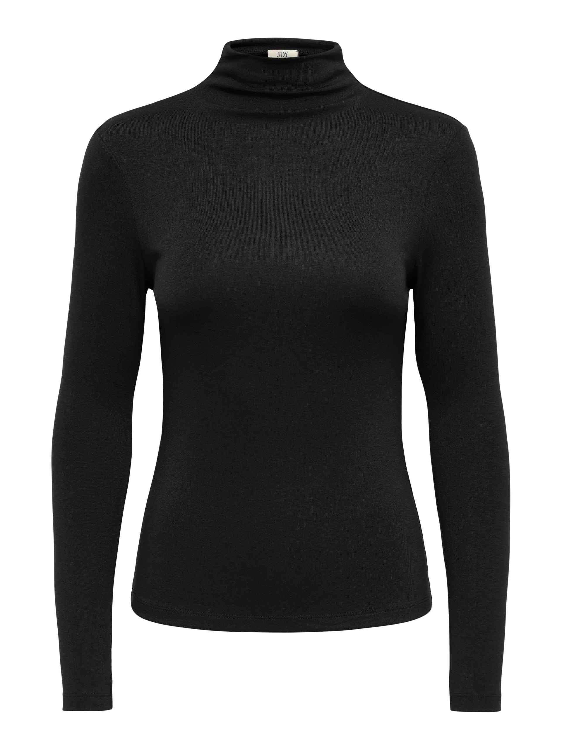 JDY TALLIS L/S THUNNEL NECK TOP JRS DIA Black