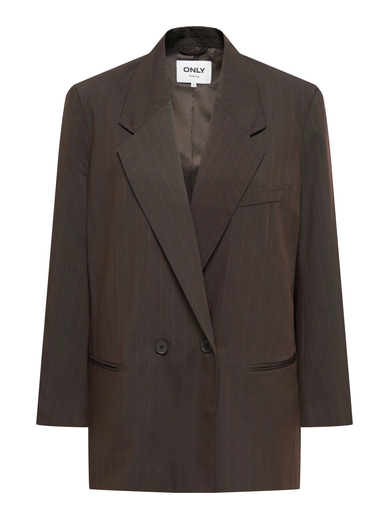 ONLY ALDEN L/S OVS PINSTRIPE BLAZER TLR Mole PUMICE STONE PINSTRIPES