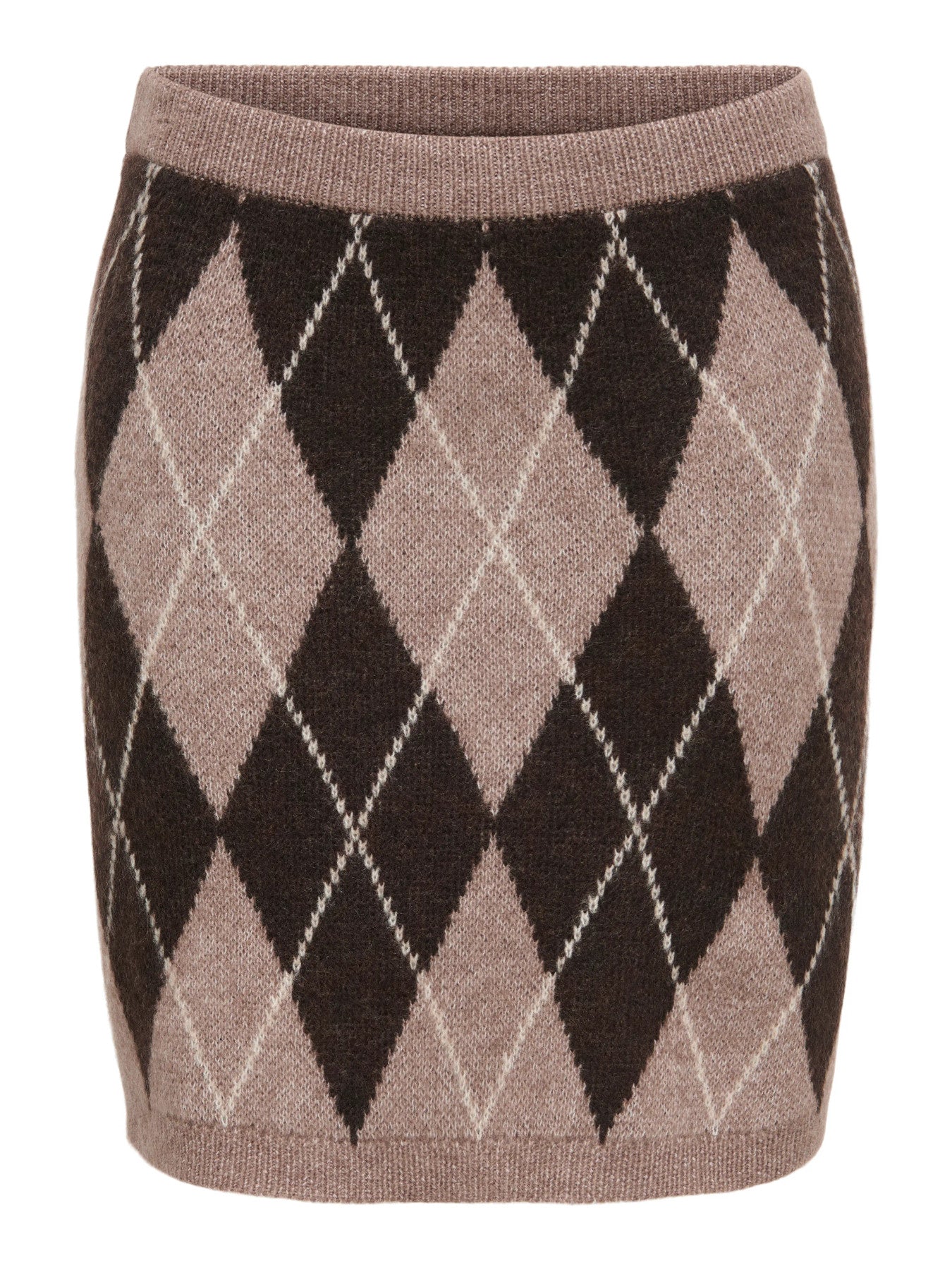 JDY BIANKA HW SKIRT KNT BRUN