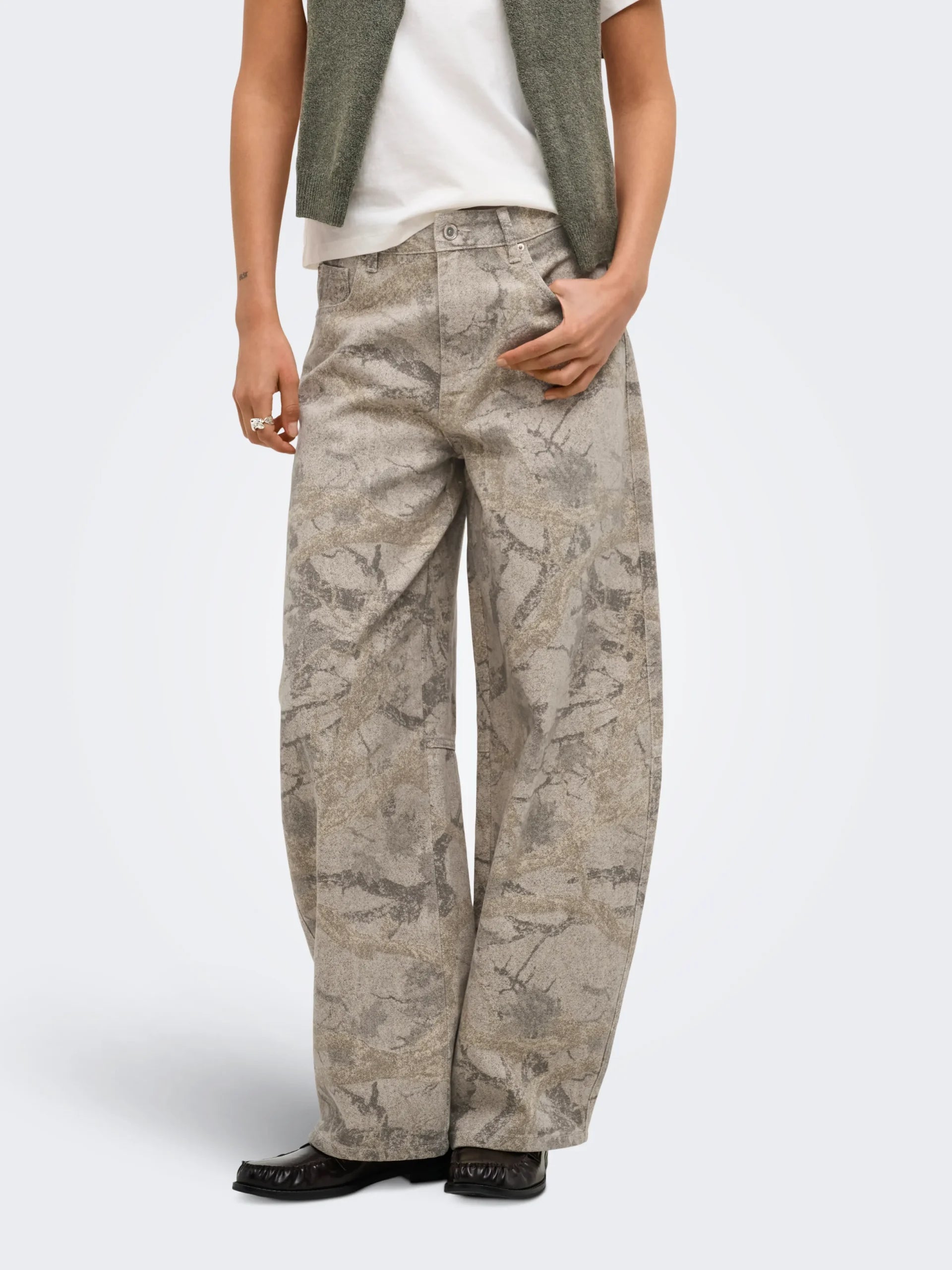 ONLY TAYLOR-BANU HW BARREL PANT PNT "32"