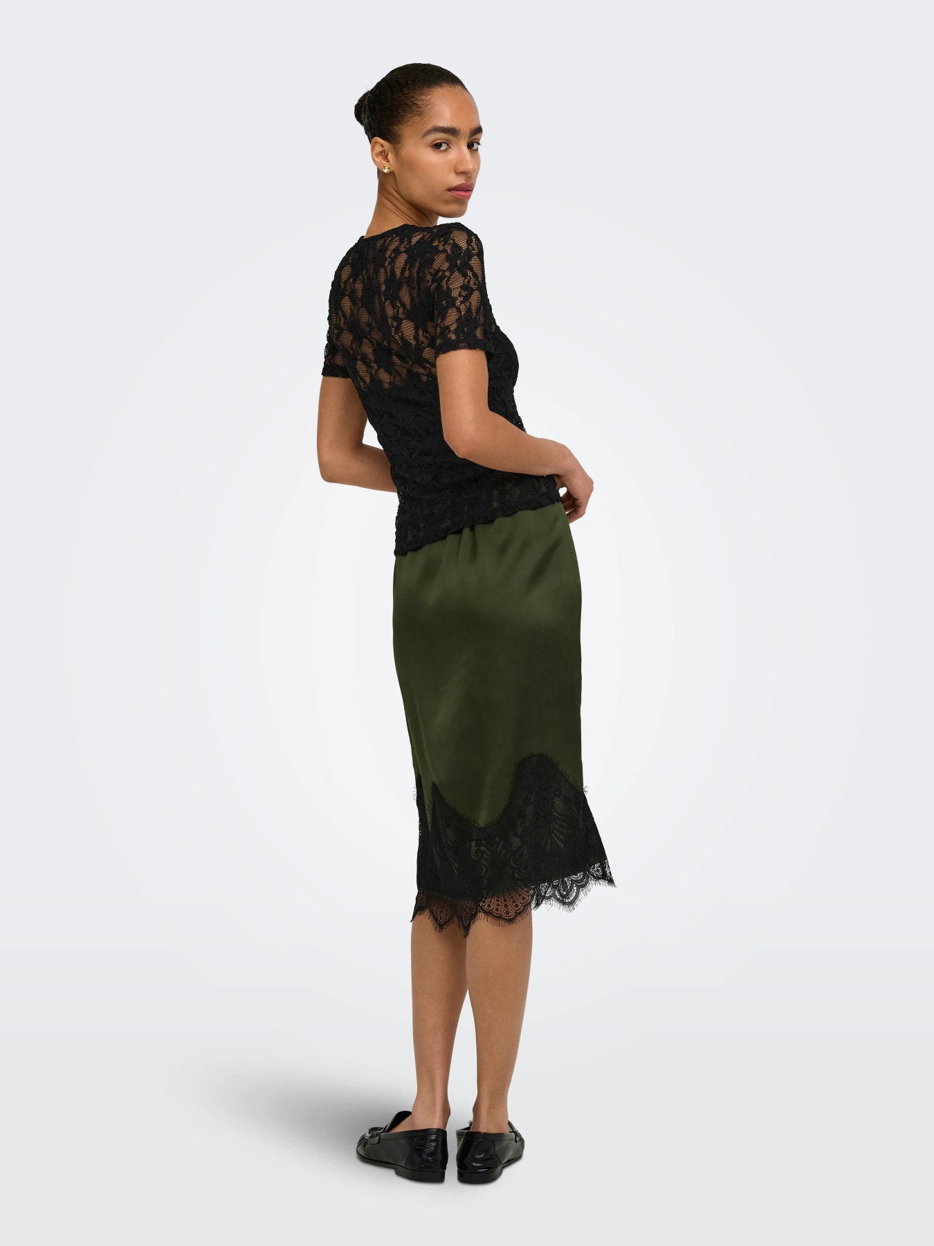 ONLY ALBA S/S LACE TOP CS JRS BLACK