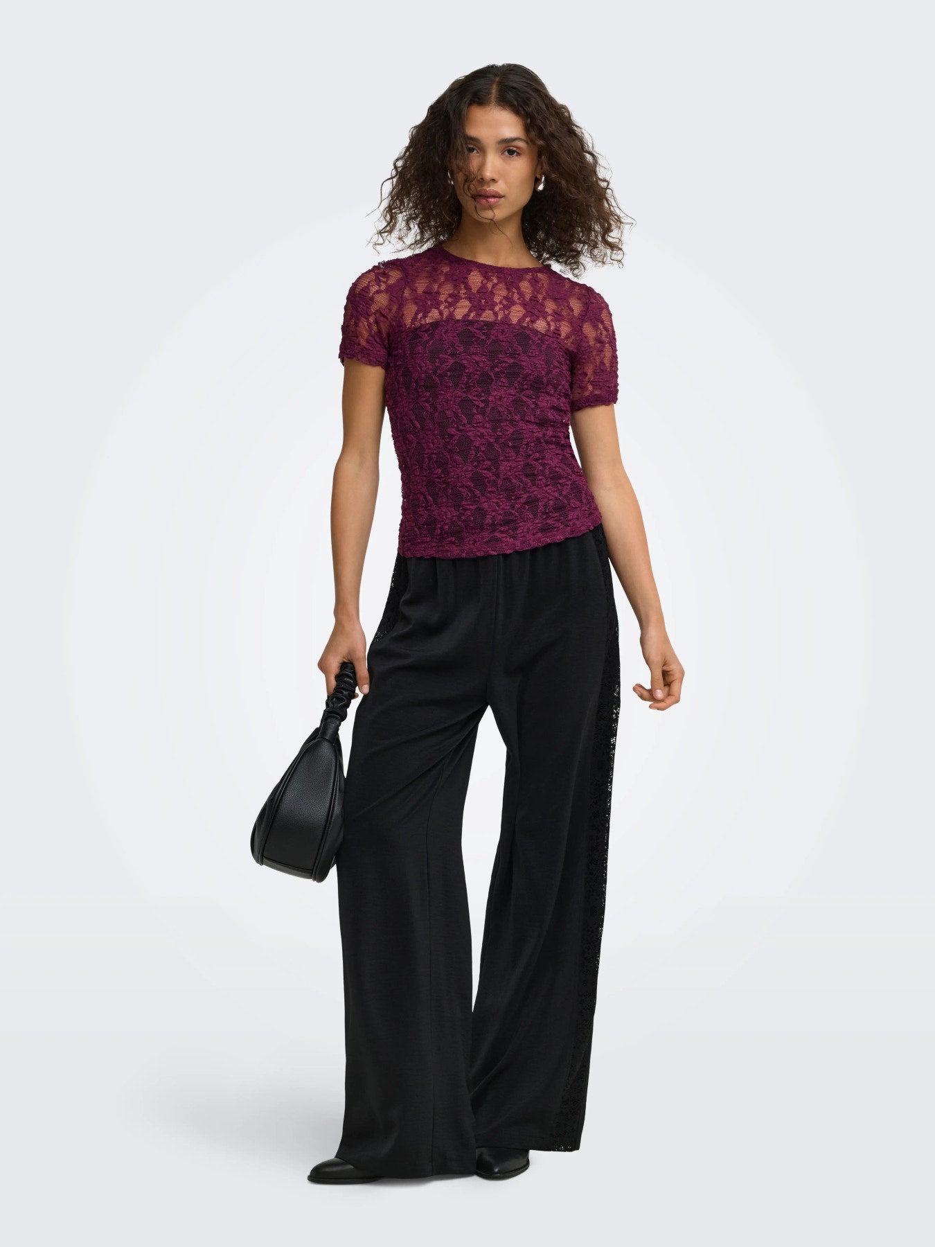 ONLY ALBA S/S LACE TOP CS JRS FIG