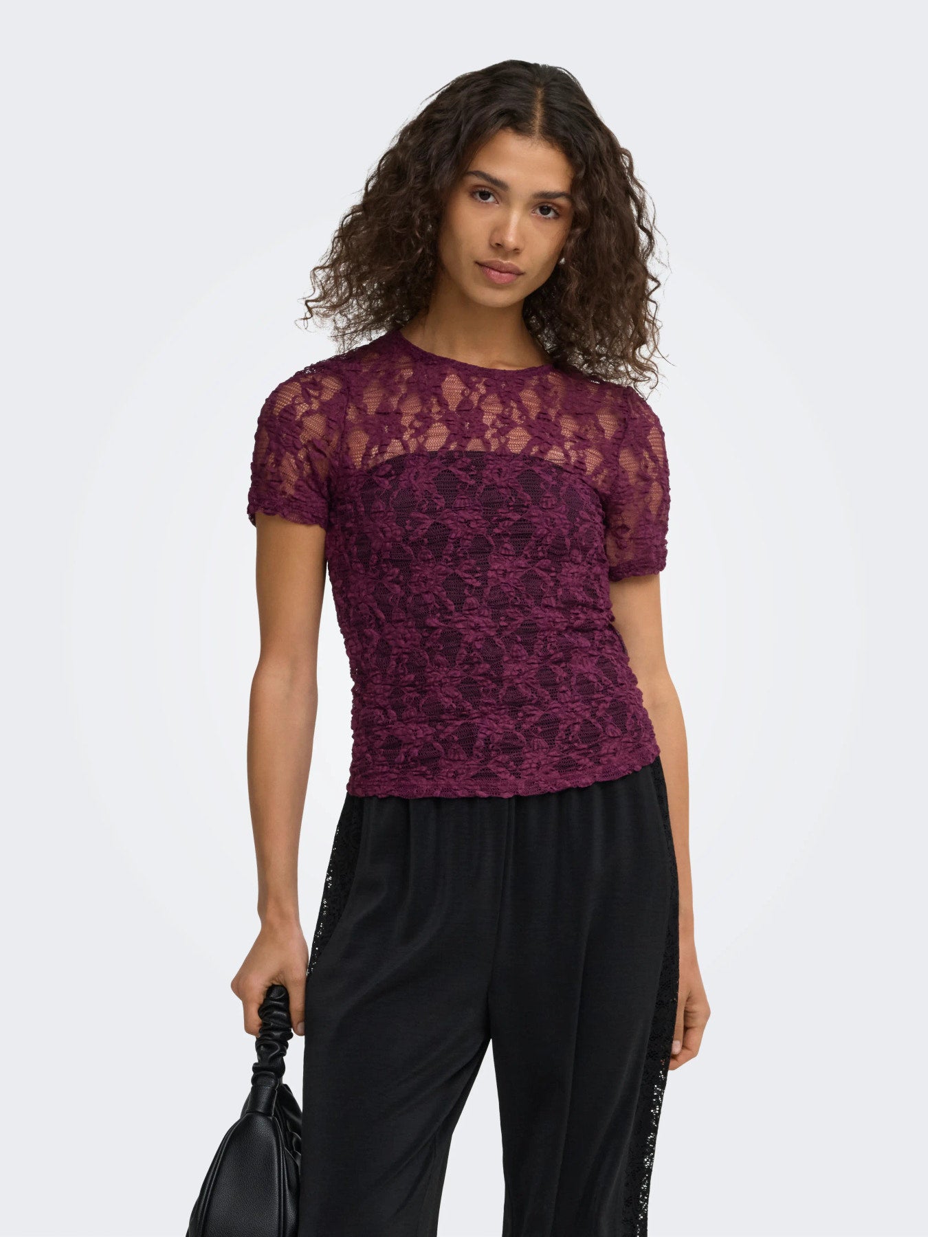 ONLY ALBA S/S LACE TOP CS JRS FIG