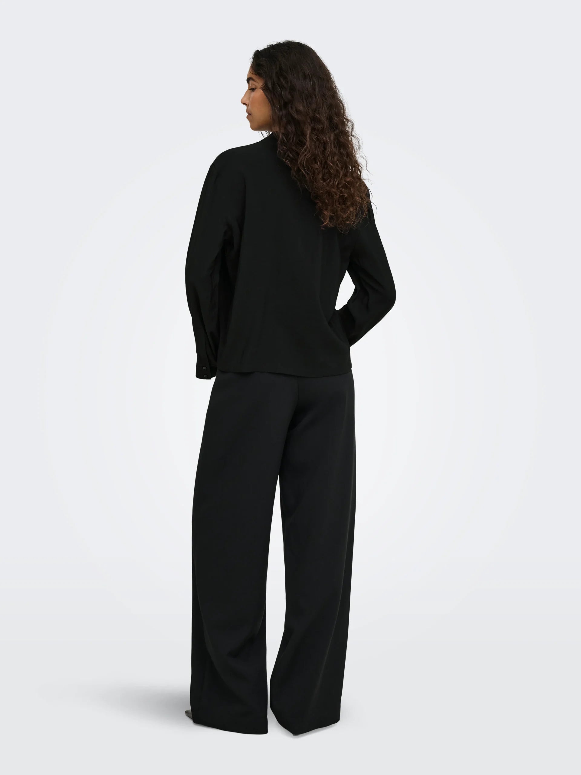 JDY CILLA L/S NAPOLEON SHIRT WVN EXP Black