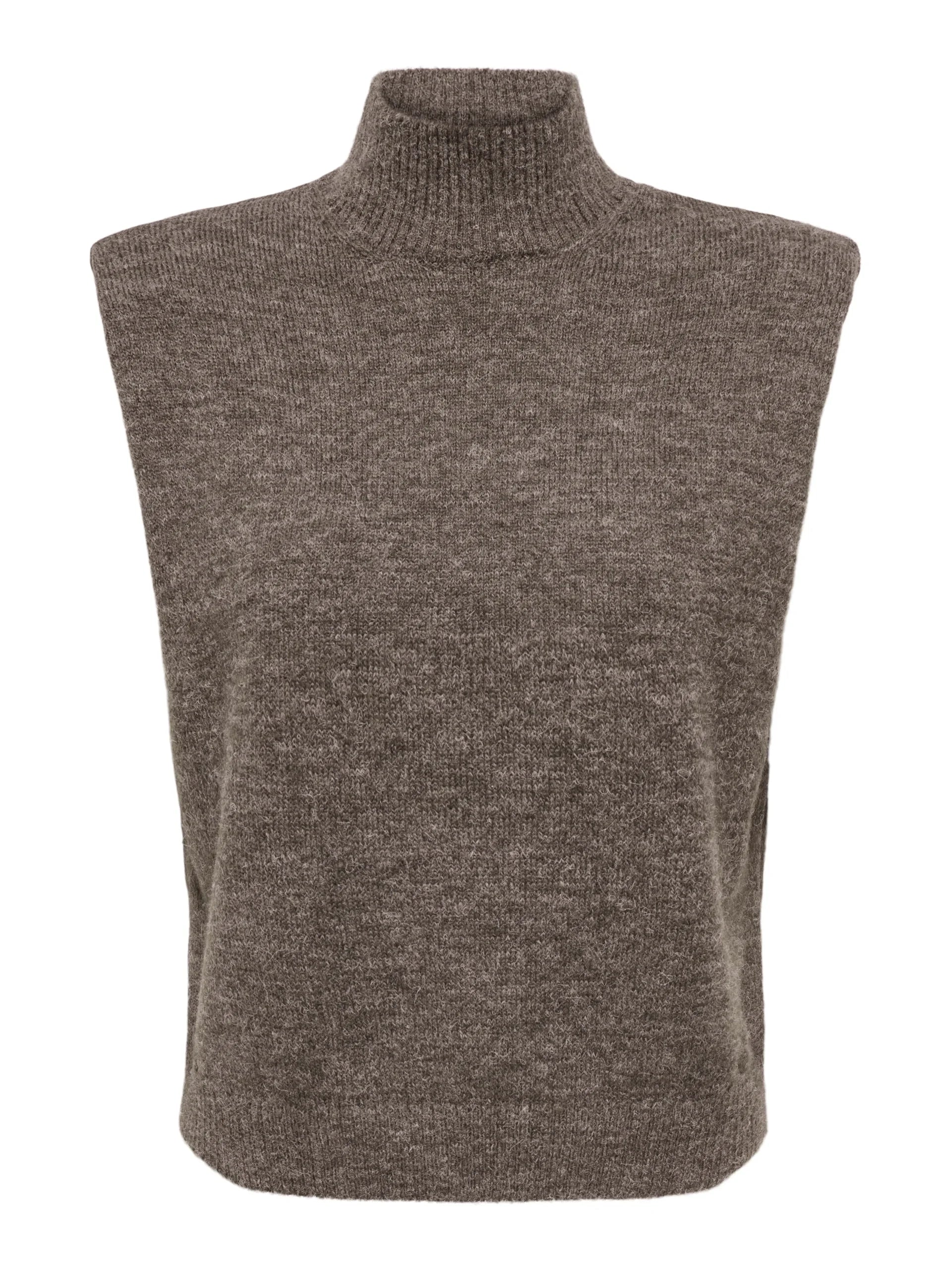 JDY DITTE S/L HN SHOULDERPAD VEST KNT
