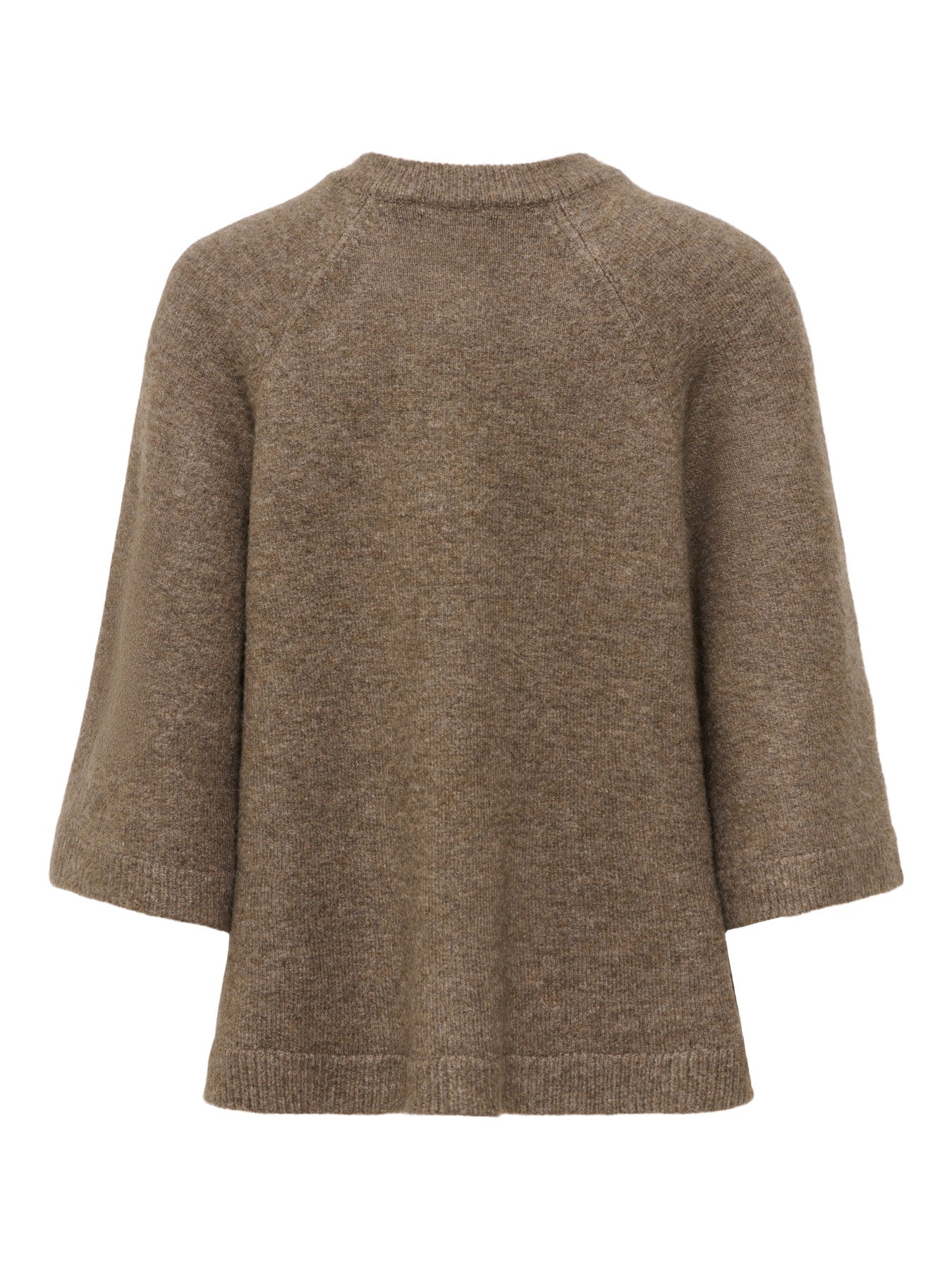 JDY CADY 3/4 O-NECK CAPE CARDIGAN KNT Chocolate Chip