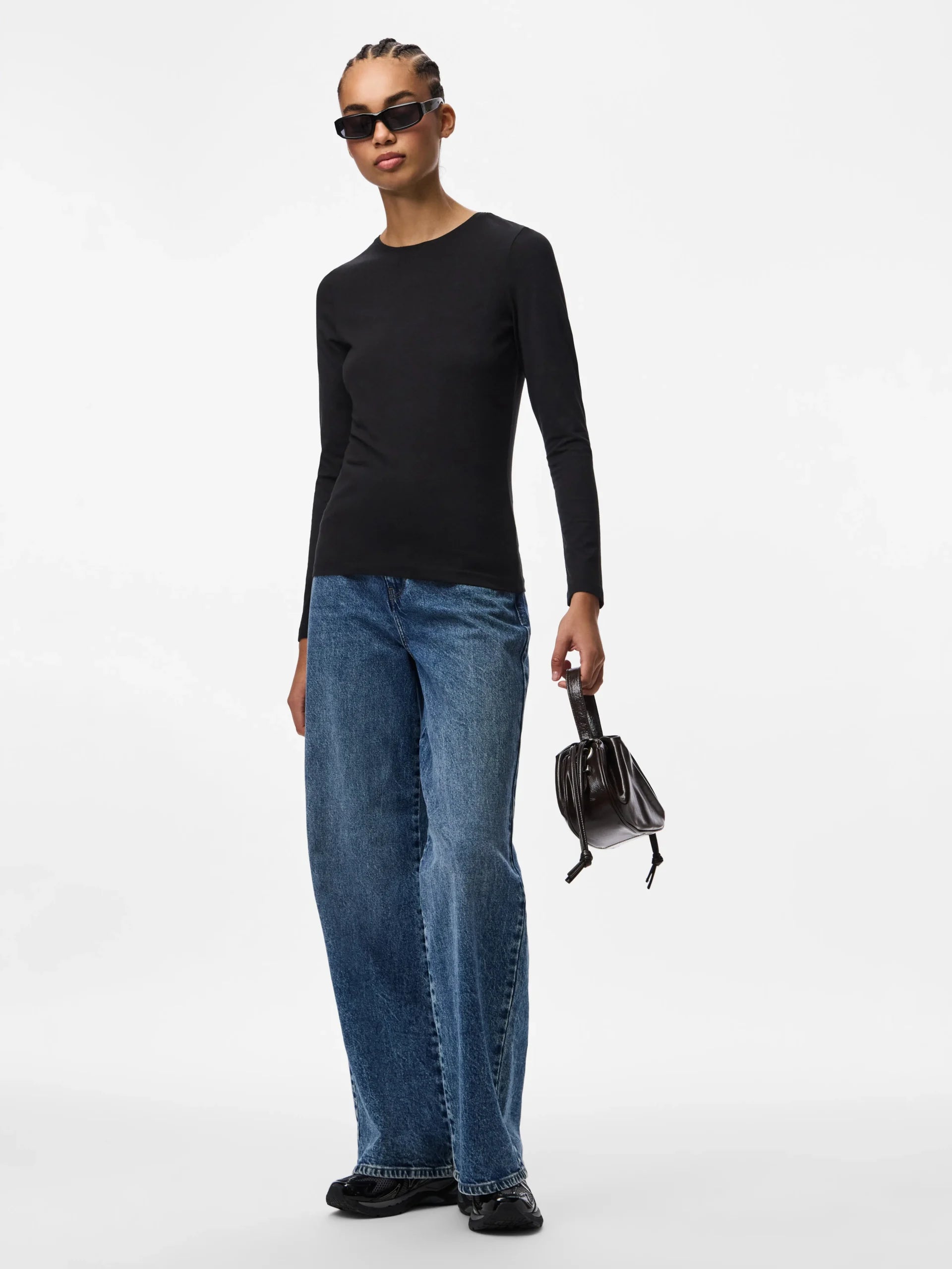 PIECES SIRENE LS TEE JRS NOOS BC Black