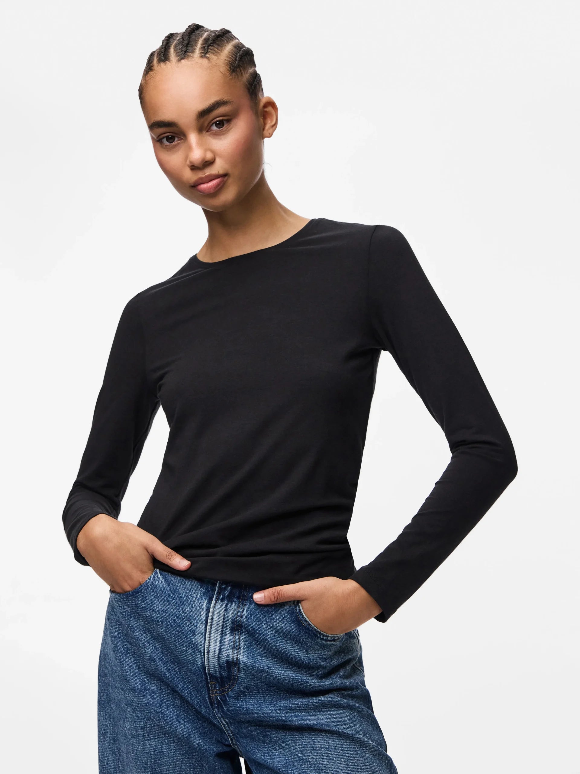 PIECES SIRENE LS TEE JRS NOOS BC Black
