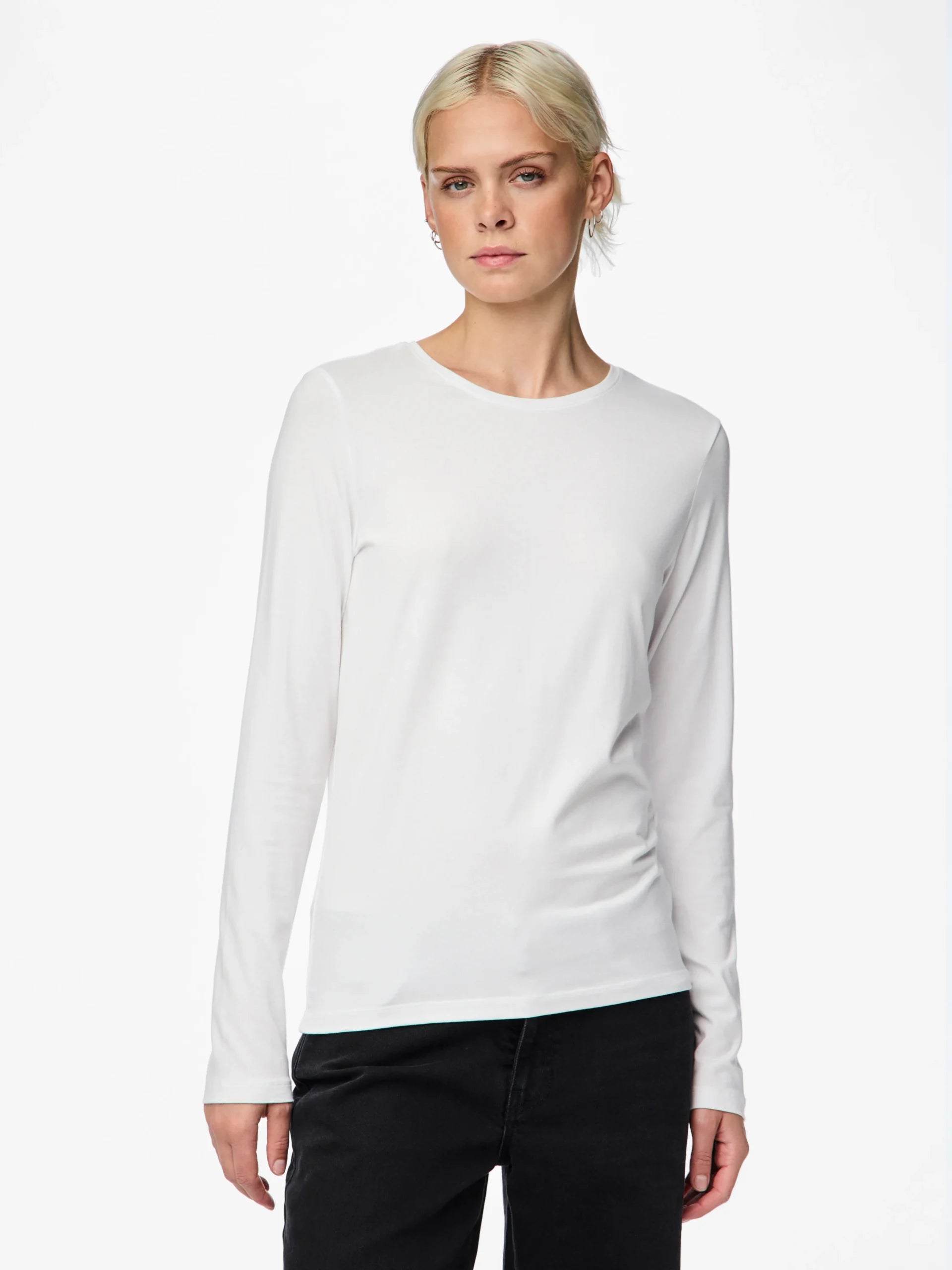PIECES SIRENE LS TEE JRS NOOS BC Bright White