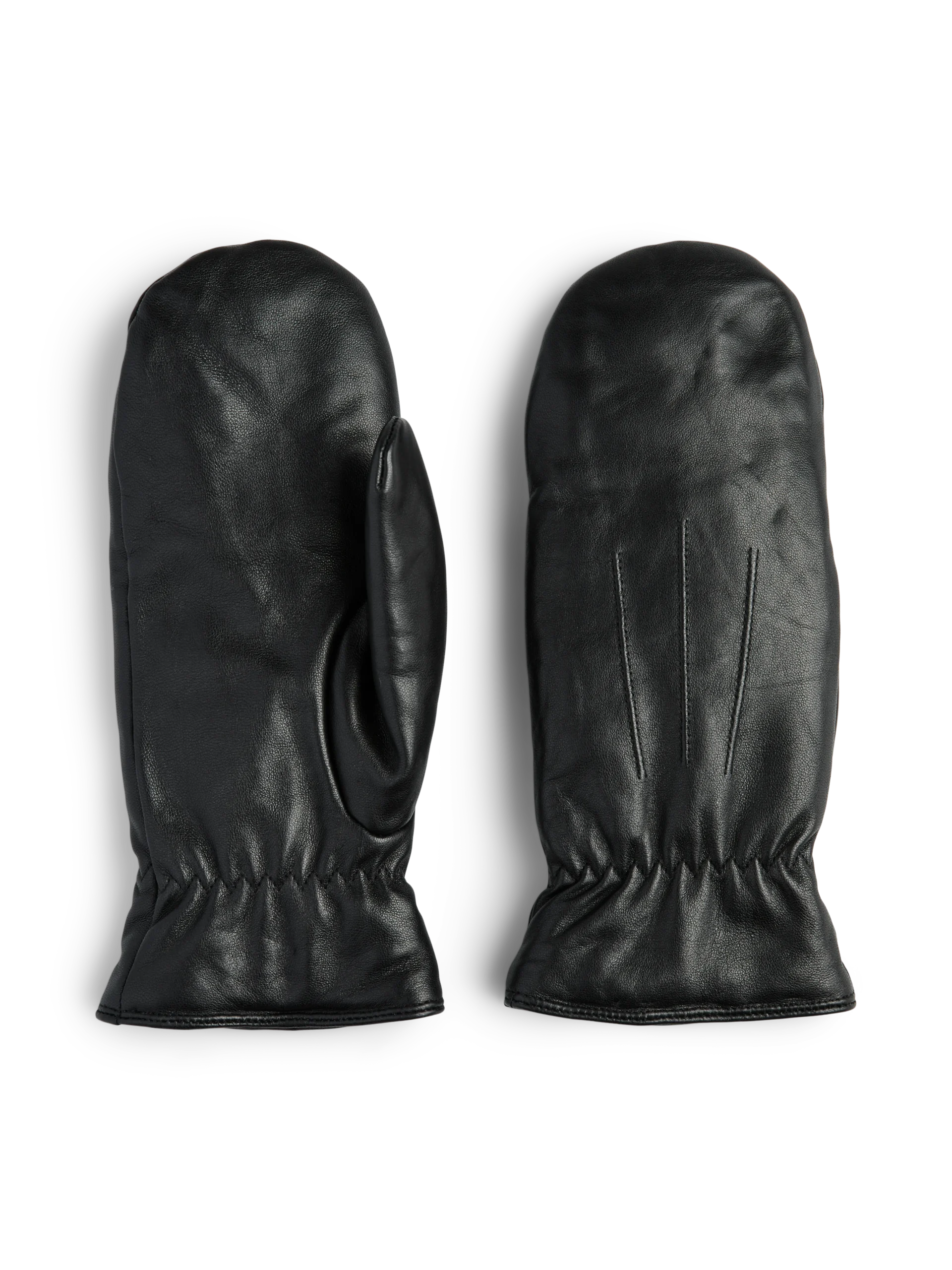 PIECES NELLIE LEATHER MITTENS NOOS