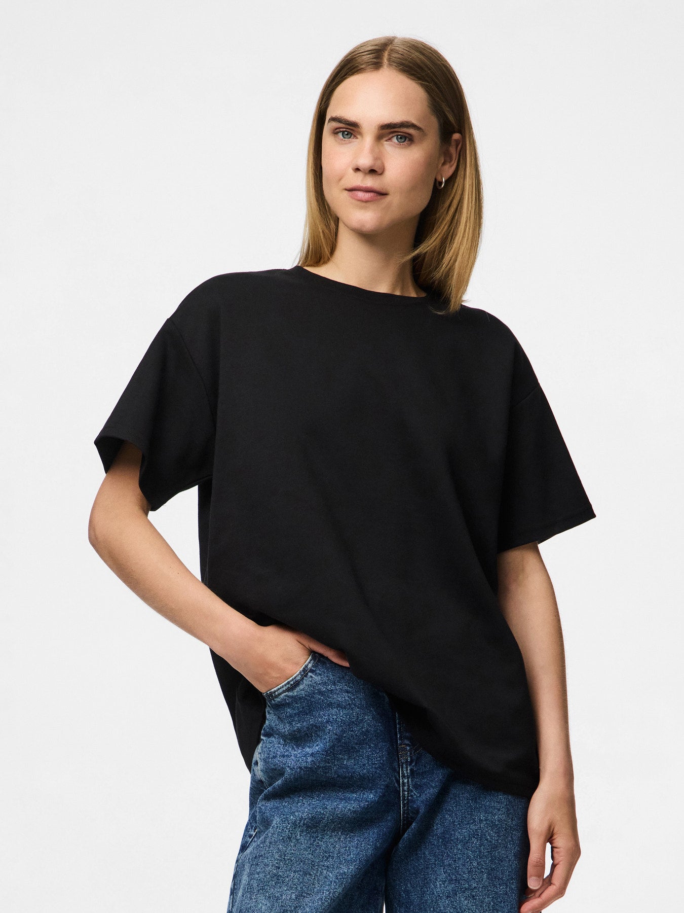 PIECES SKYLAR SS OVERSIZED TEE JRS NOOS SORT
