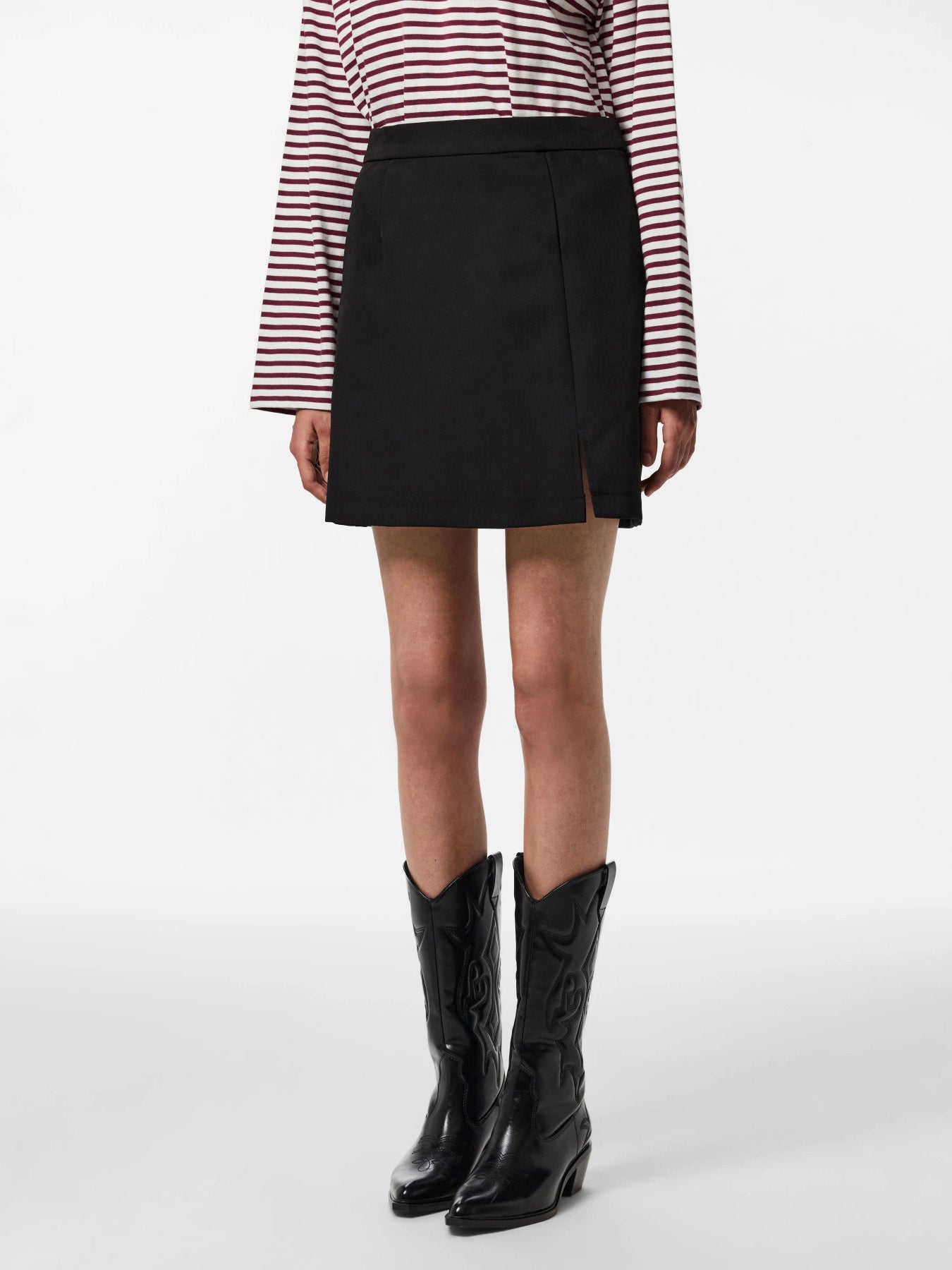 PIECES BOZZY HW SLIT SKIRT NOOS BC