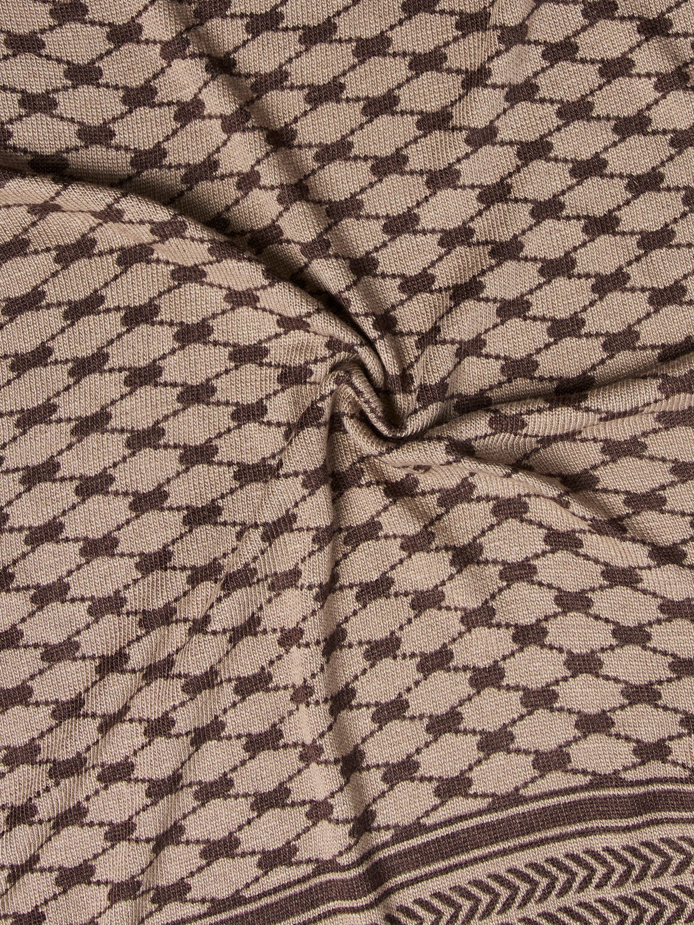 PIECES NOVIS SMALL SQUARE SCARF NOOS Greige Coffee Quartz