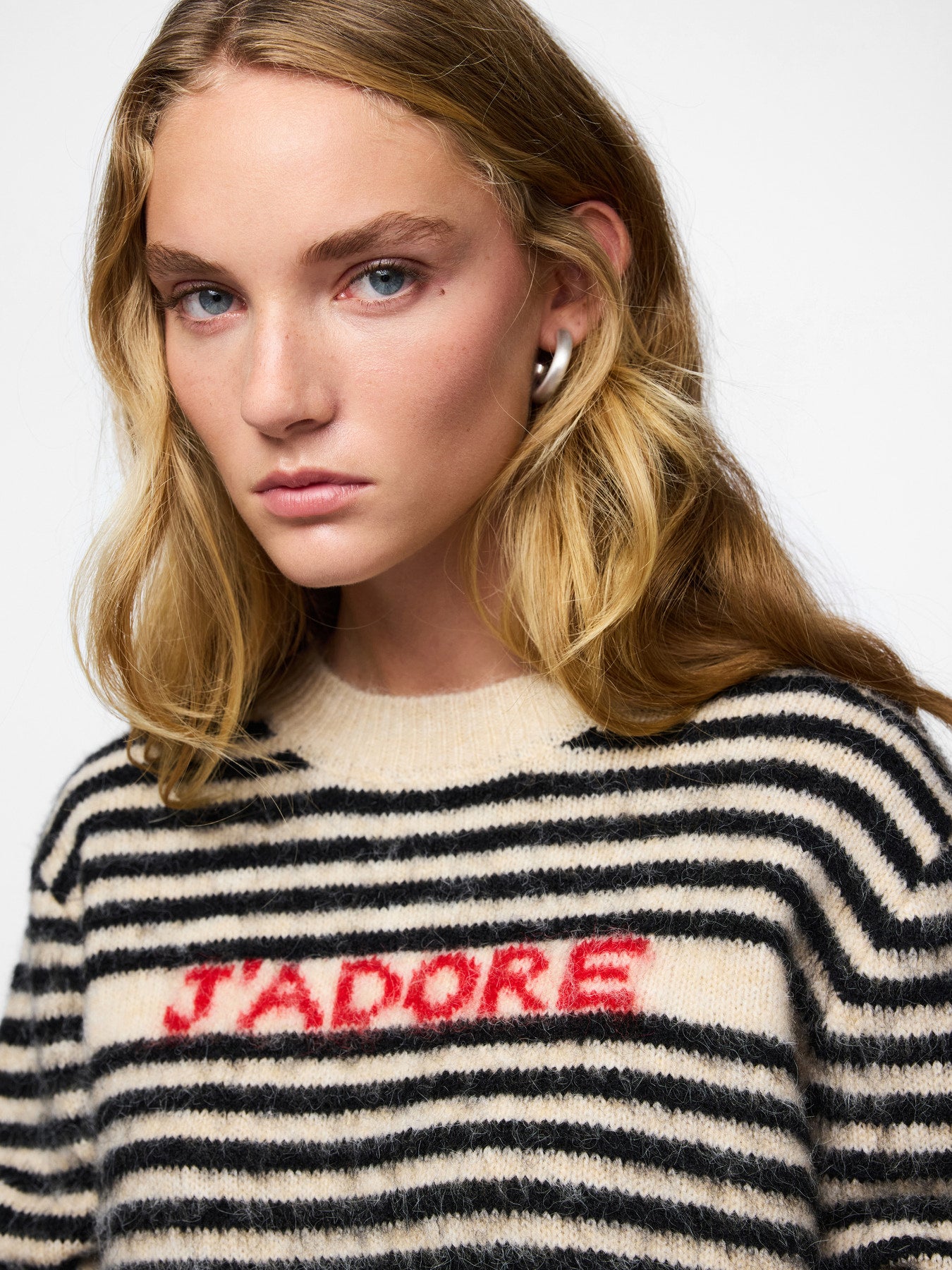 PIECES JADA LS O-NECK KNIT BC