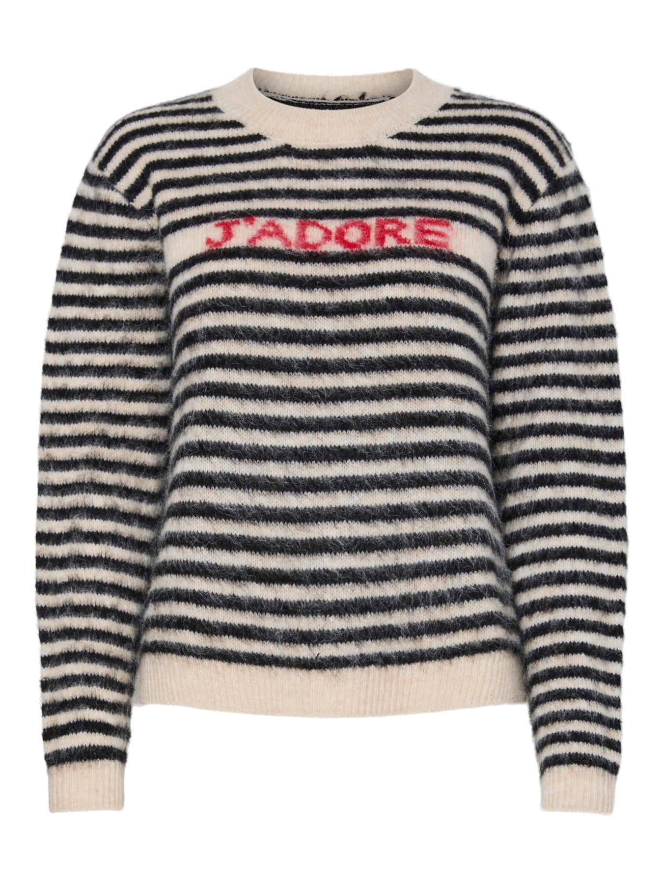 PIECES JADA LS O-NECK KNIT BC