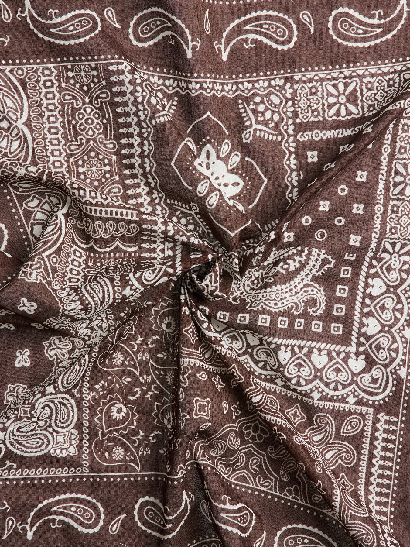 PIECES JOLANDA SQUARE SCARF BC Chicory Coffee Abstract Paisley