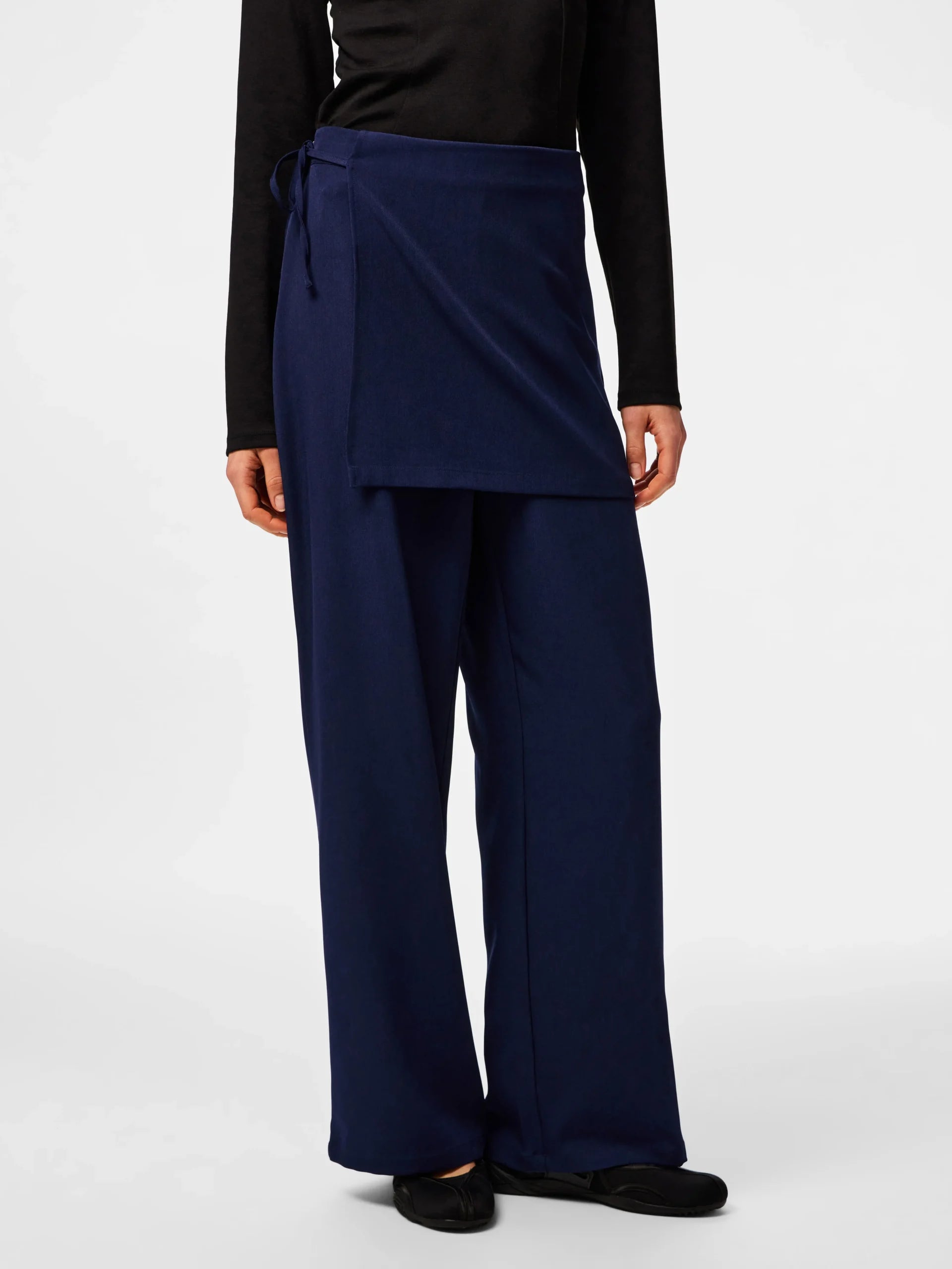 PIECES JOSSA MW PANTS WVN D2D PP Maritime Blue