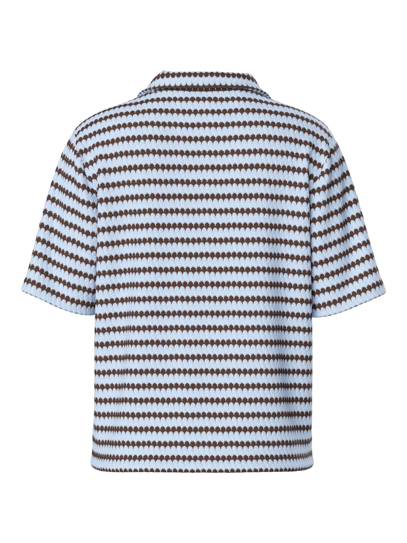 PIECES JEYA SS V-NECK LOOSE POLO D2D JRS CASHMERE BLUE